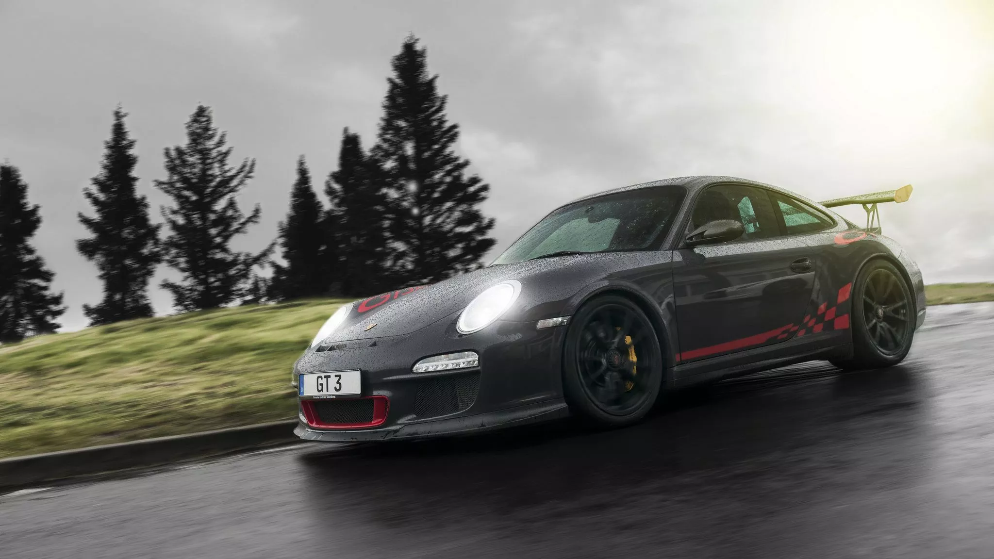 Wallpaper drops, rain, black, 997