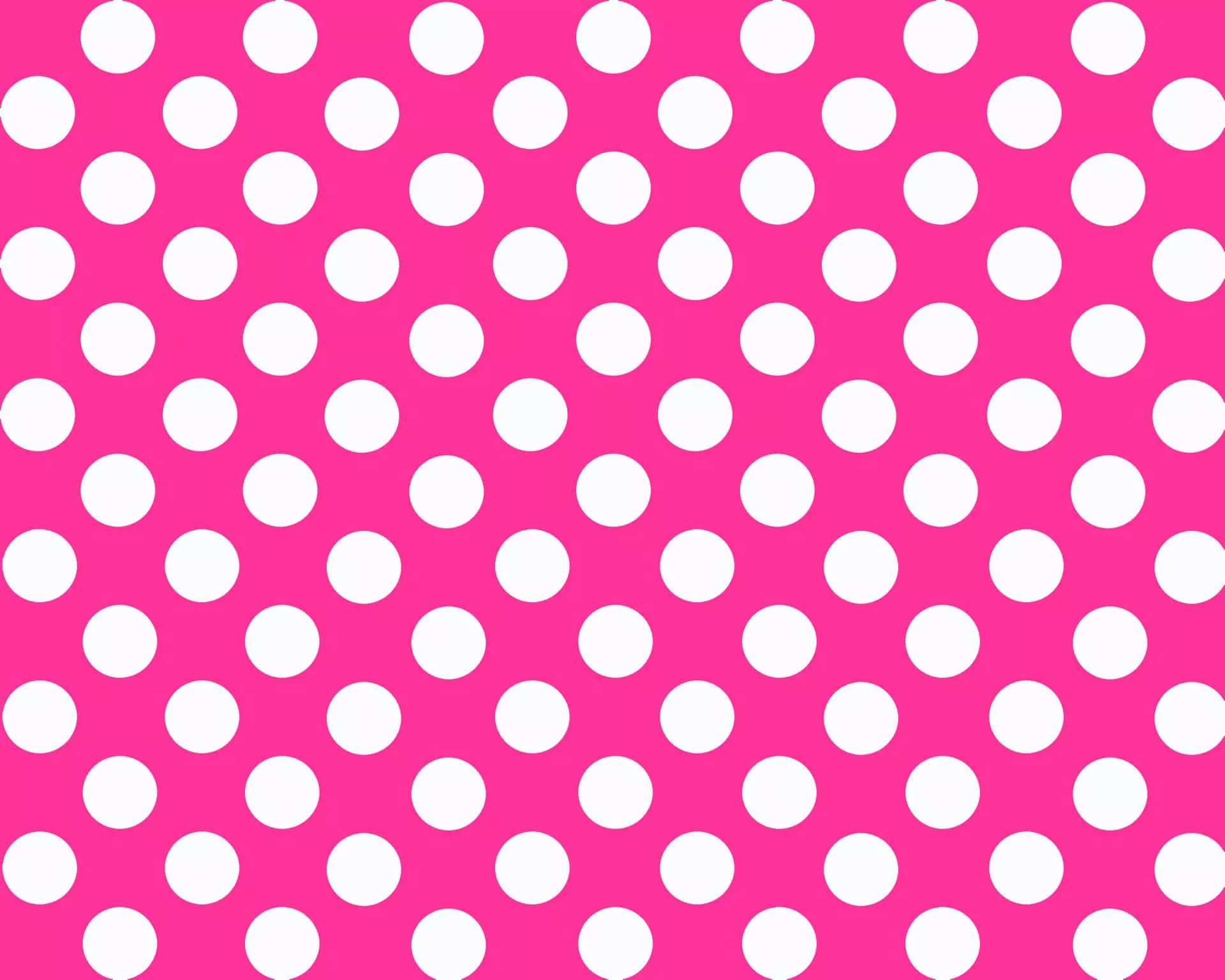 Pink And White Polka Dot Wallpaper