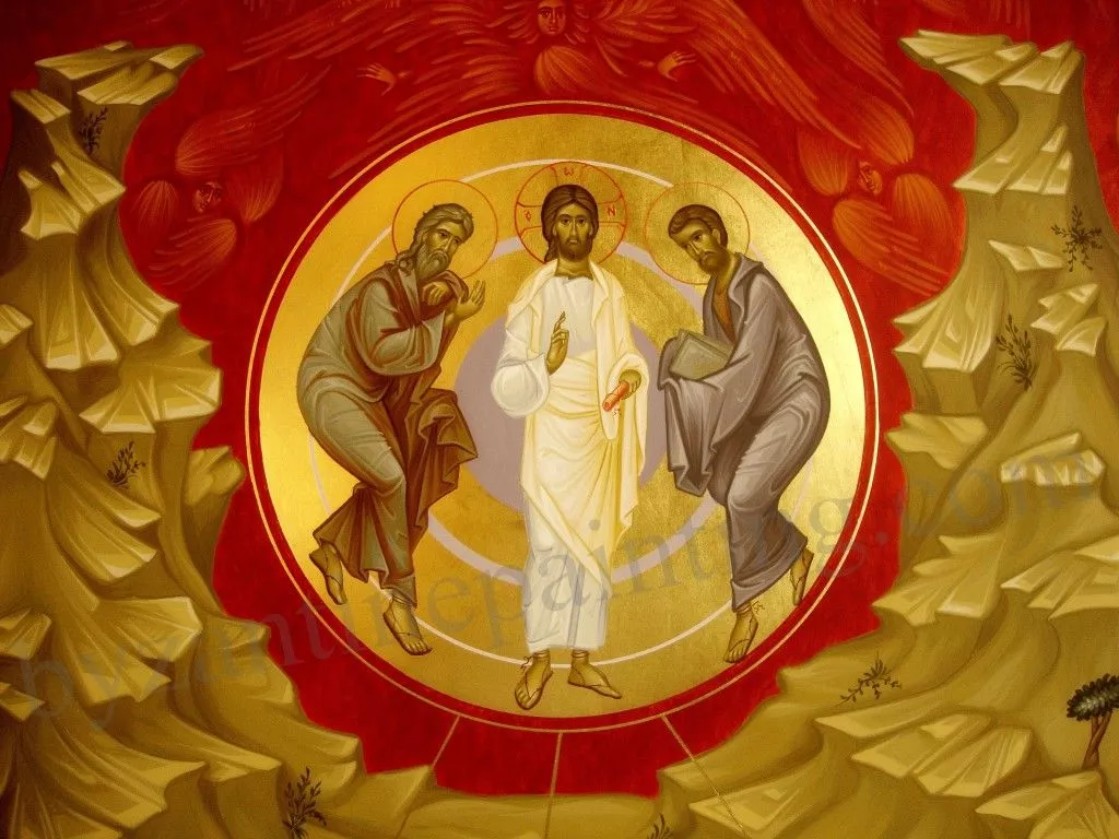 The transfiguration of Jesus Christ