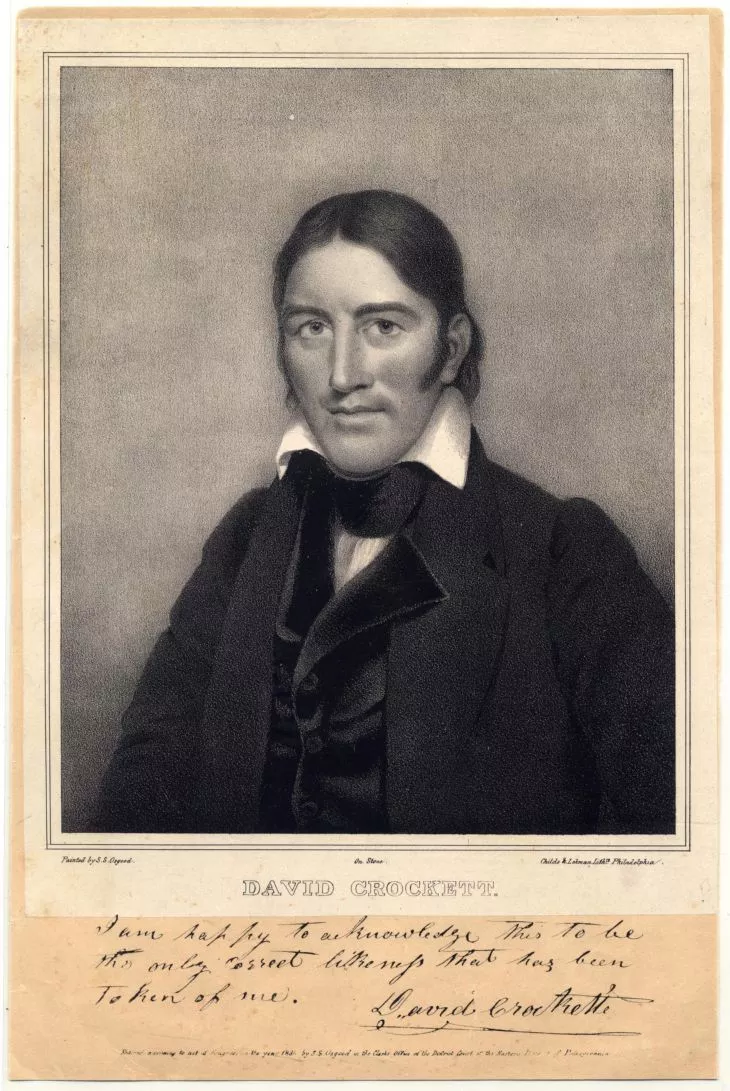 Davy Crockett portrait Exhibit