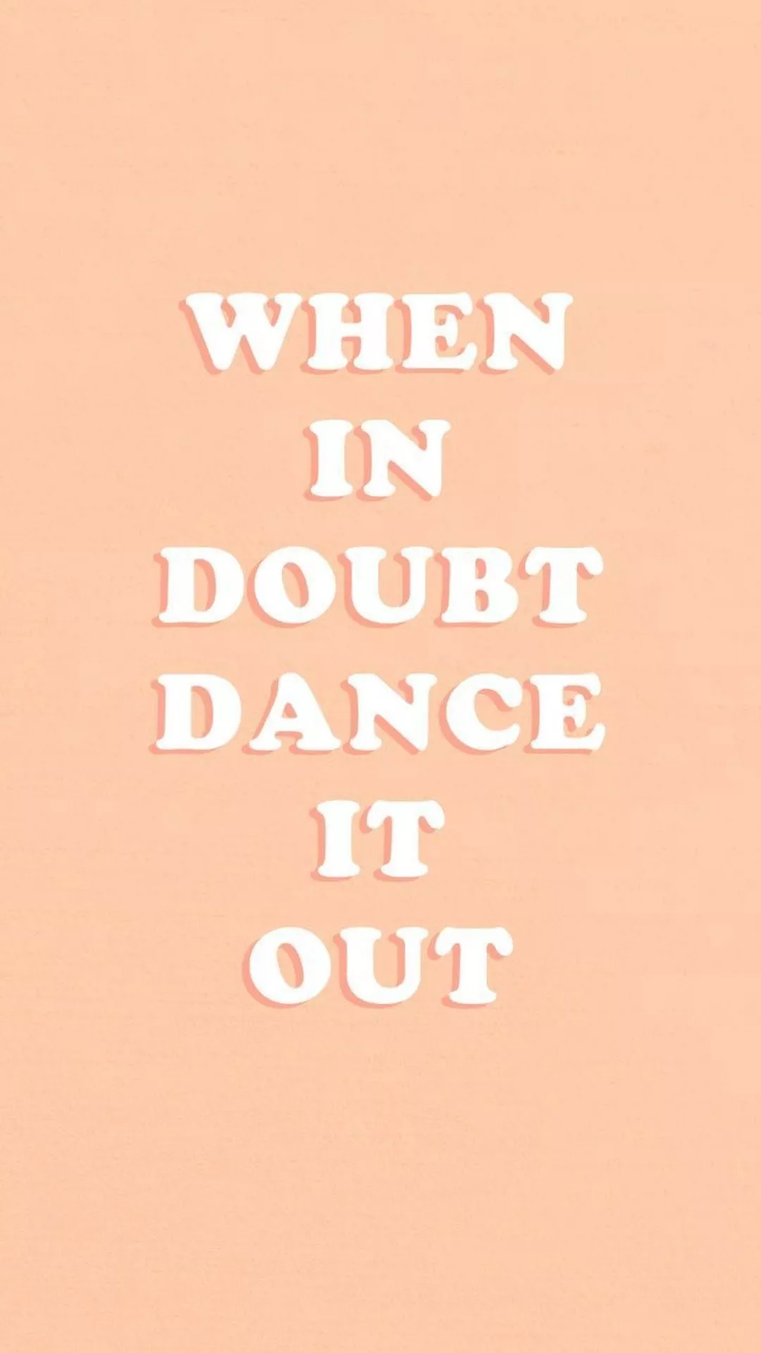 Pink Aesthetic Dance Quote Wallpaper