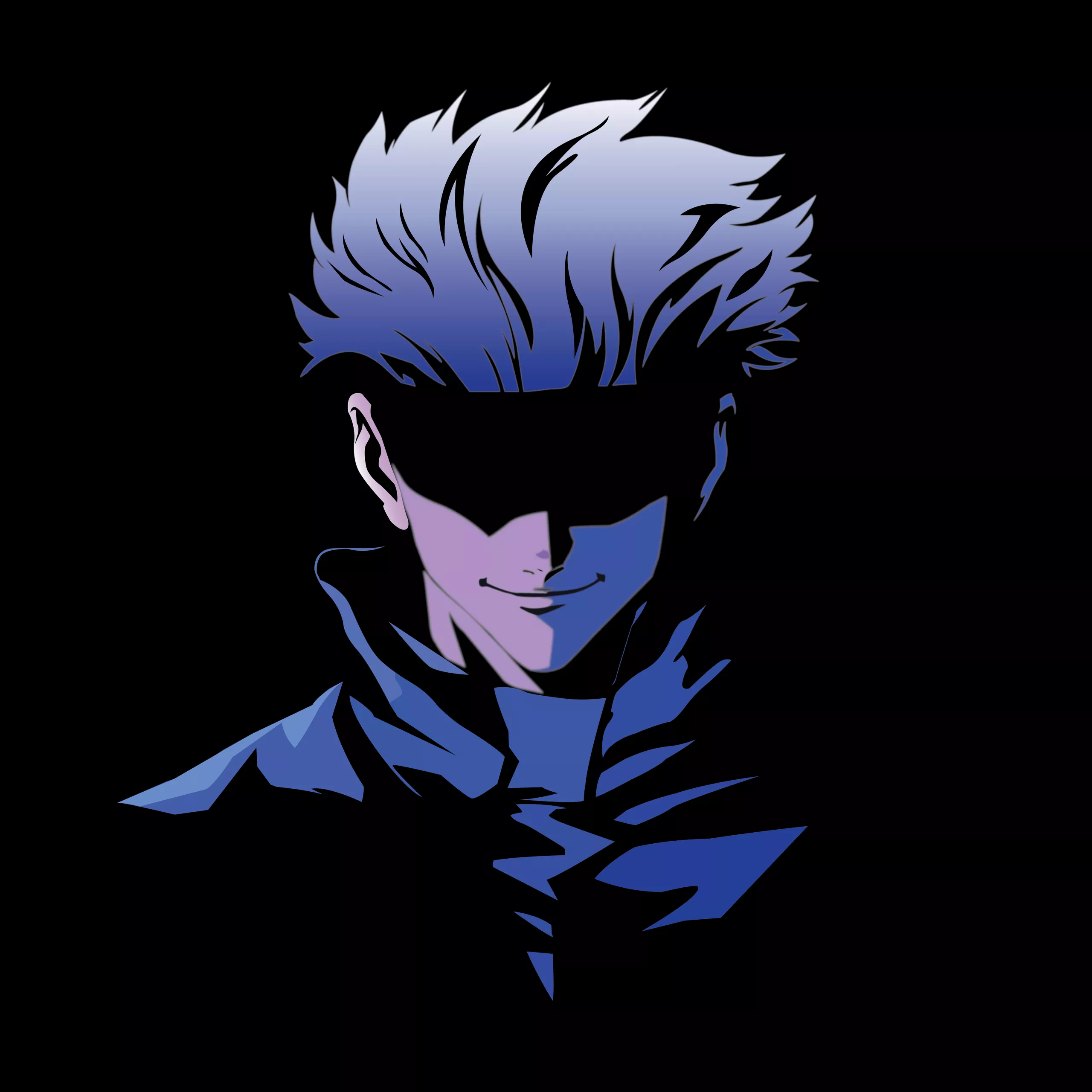 Satoru Gojo Wallpaper 4K, Black