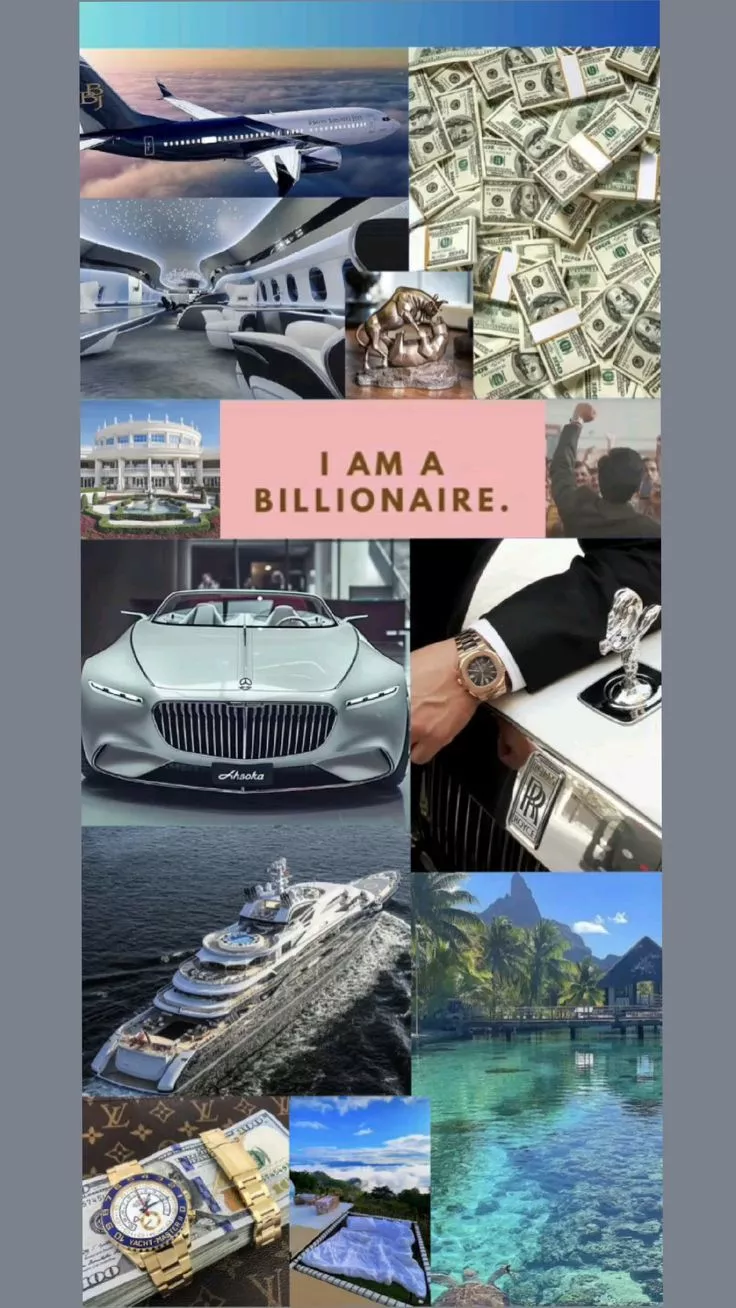 I AM A BILLIONAIRE Wallpaper #billionaire #rich #car #travel #money #yatch #bungalow #wallpaper