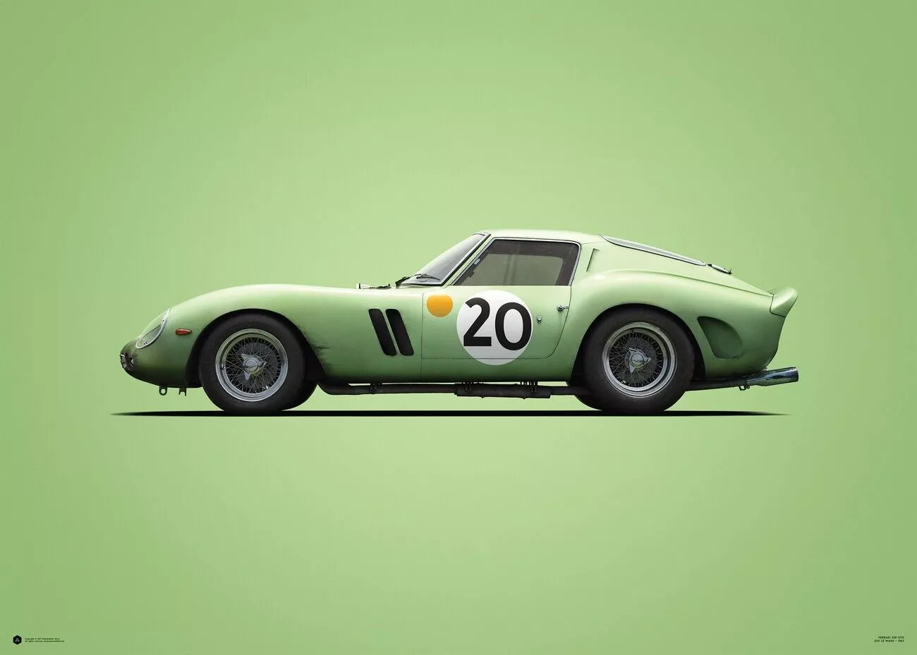 Ferrari 250 GTO 24H Le Mans Art Print