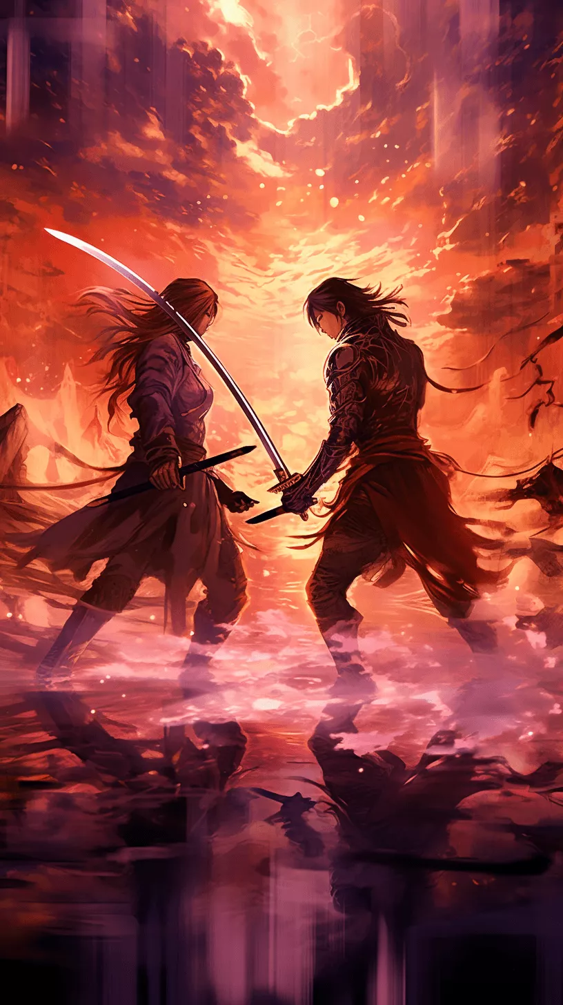 Gleaming Swords Anime Art Wallpaper