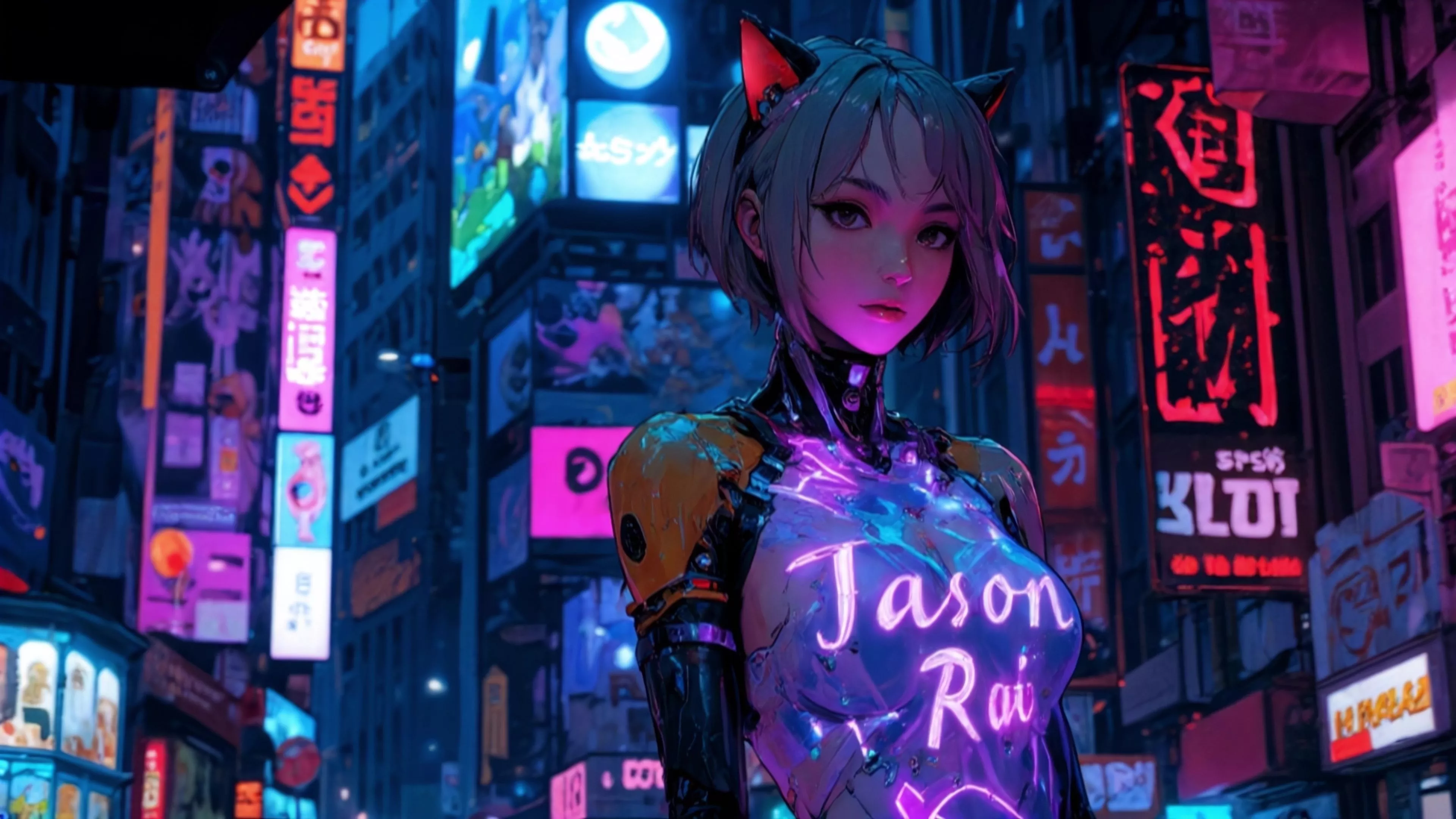 Cyberpunk Girl Live Wallpaper
