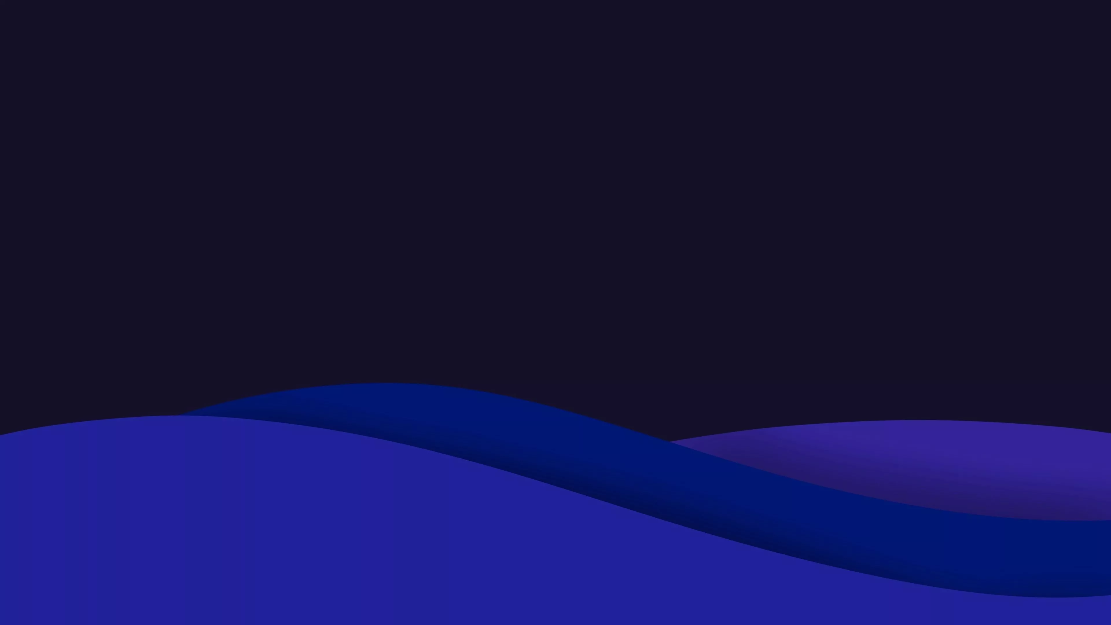 Minimalistic Dark Hills Blue Wallpaper