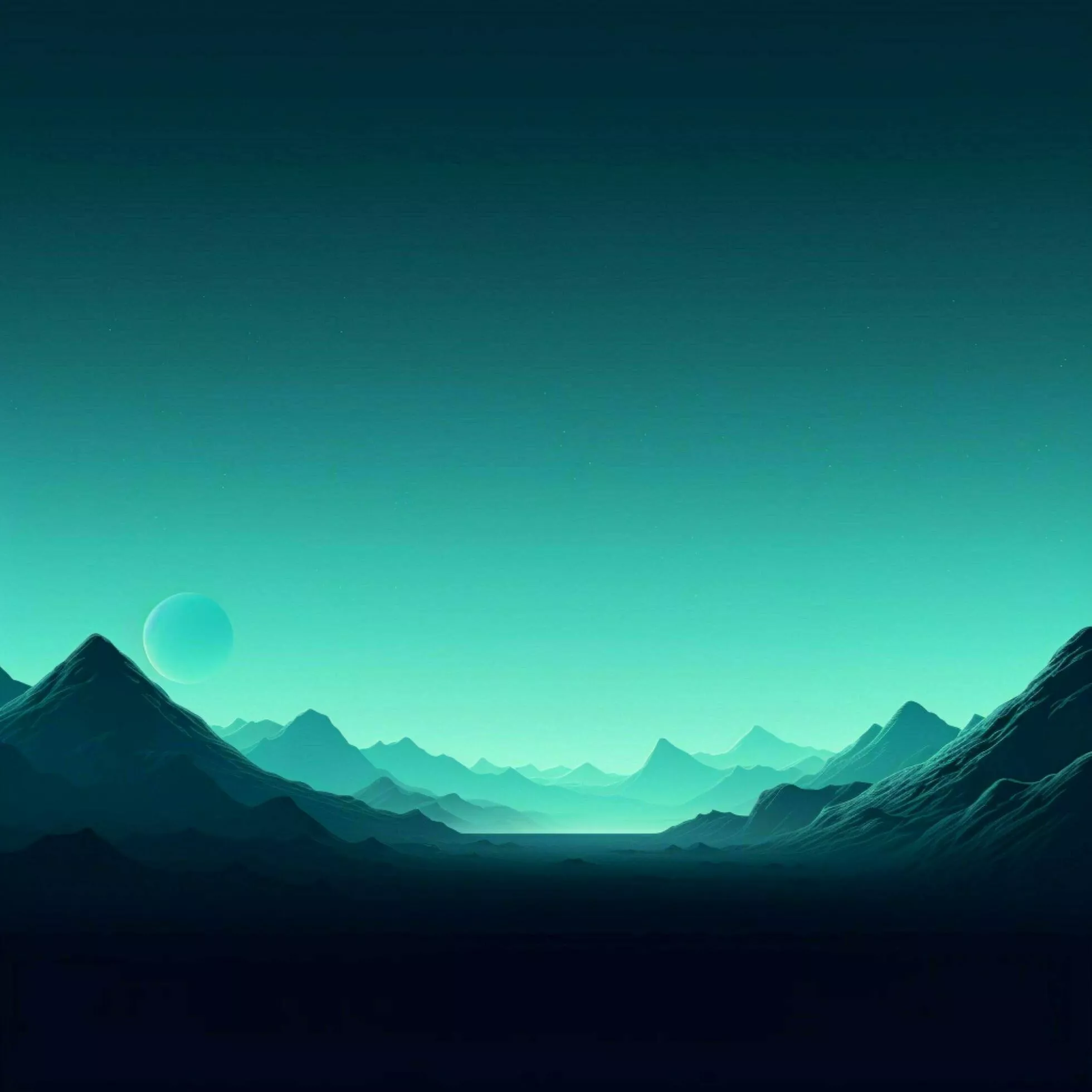 cyan Minimalist wallpaper high quality