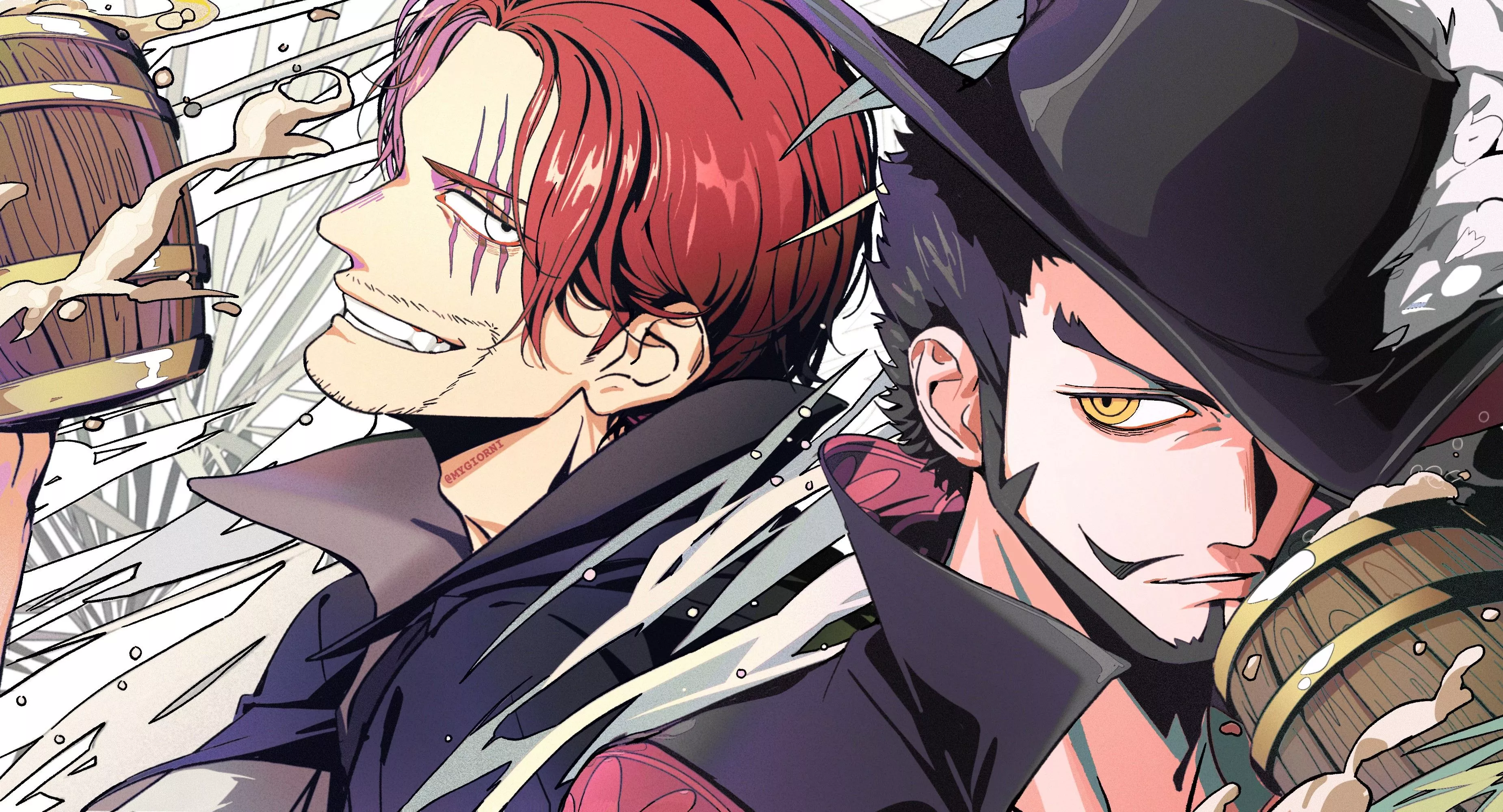 Download Dracule Mihawk Shanks One