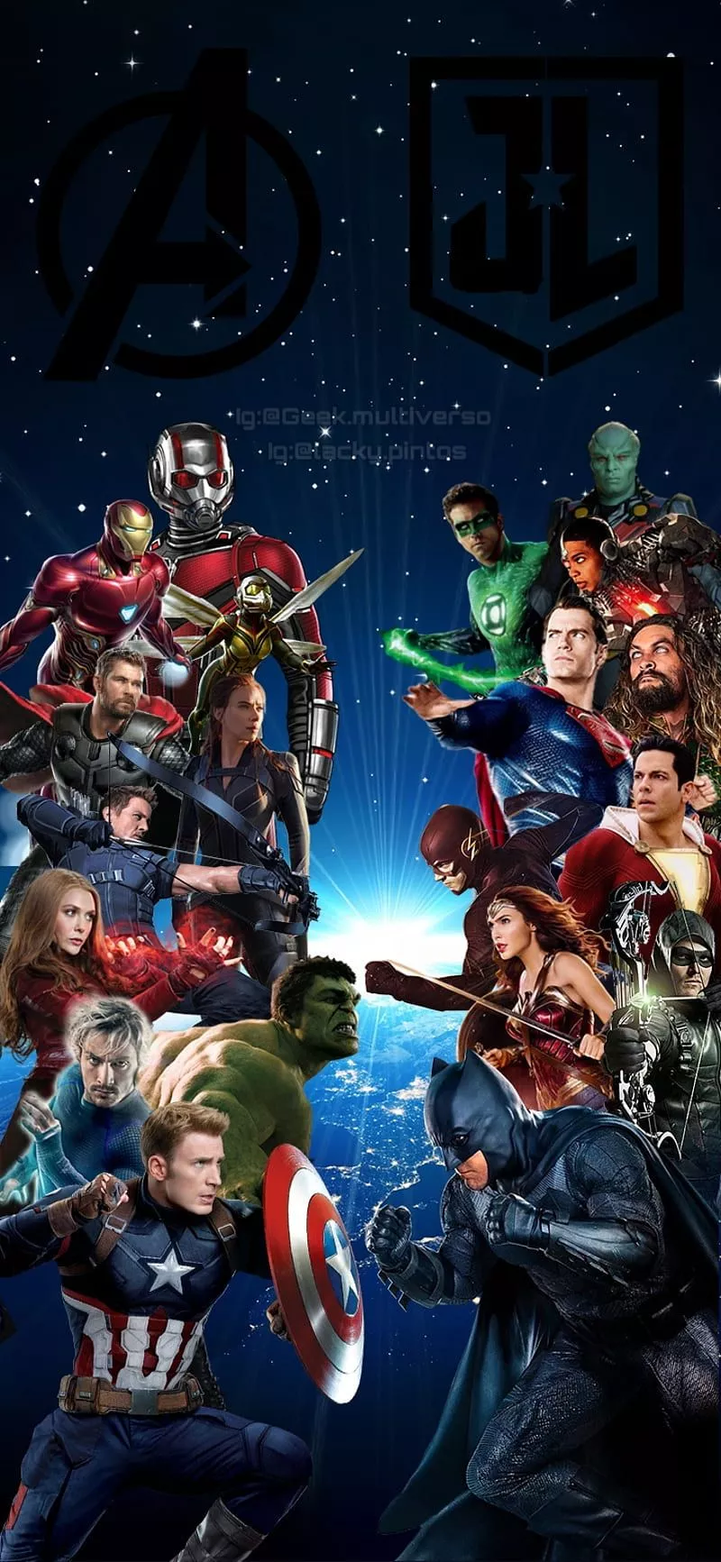 DC y Marvel, dc comics, HD phone wallpaper