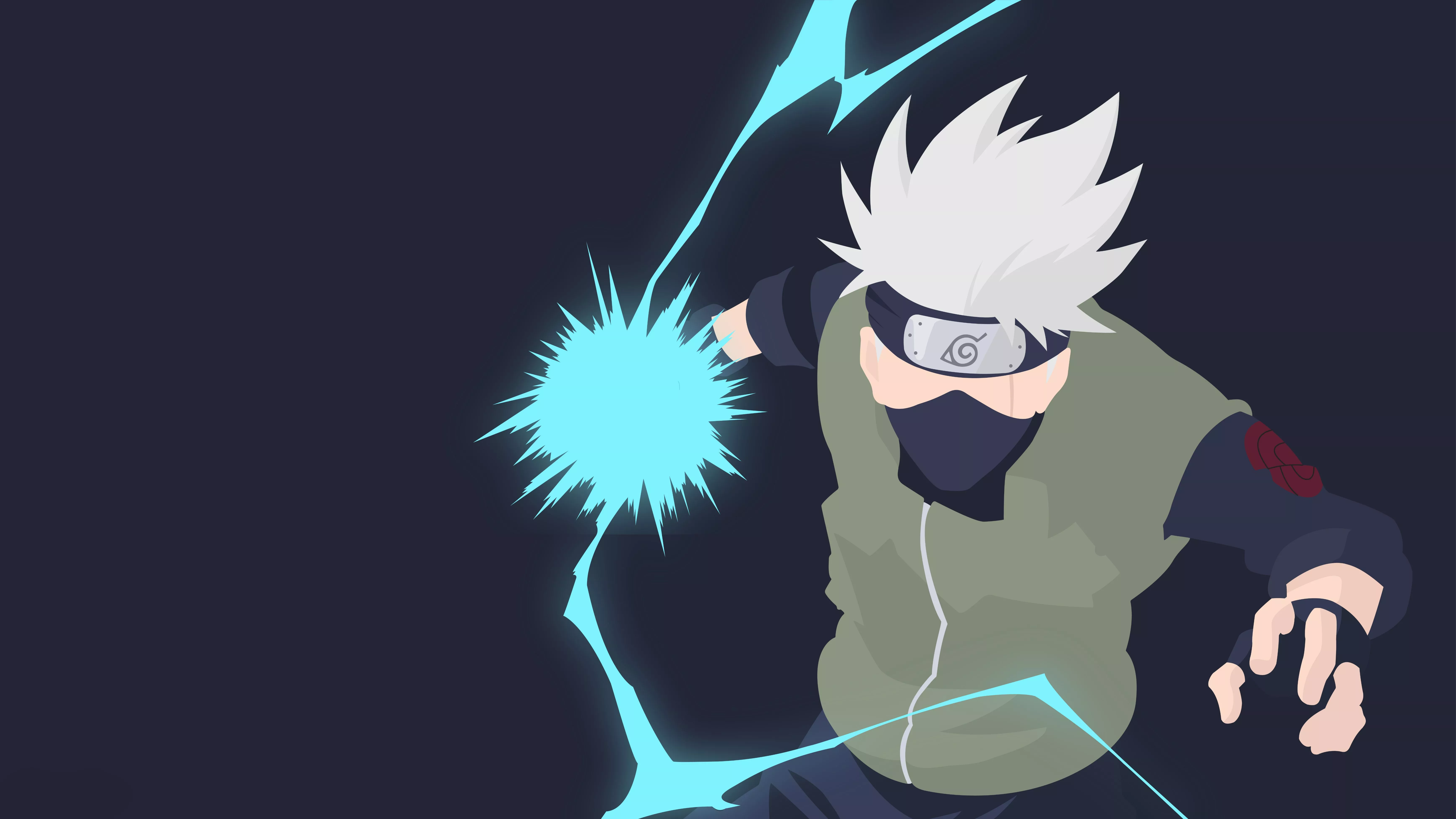 Kakashi Hatake Naruto 4k Minimal Art
