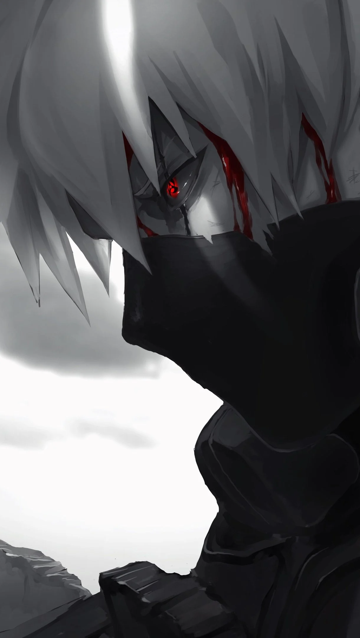 Kakashi Hatake from Naruto Anime Wallpaper 4k for iPhone and Mobile Phone
