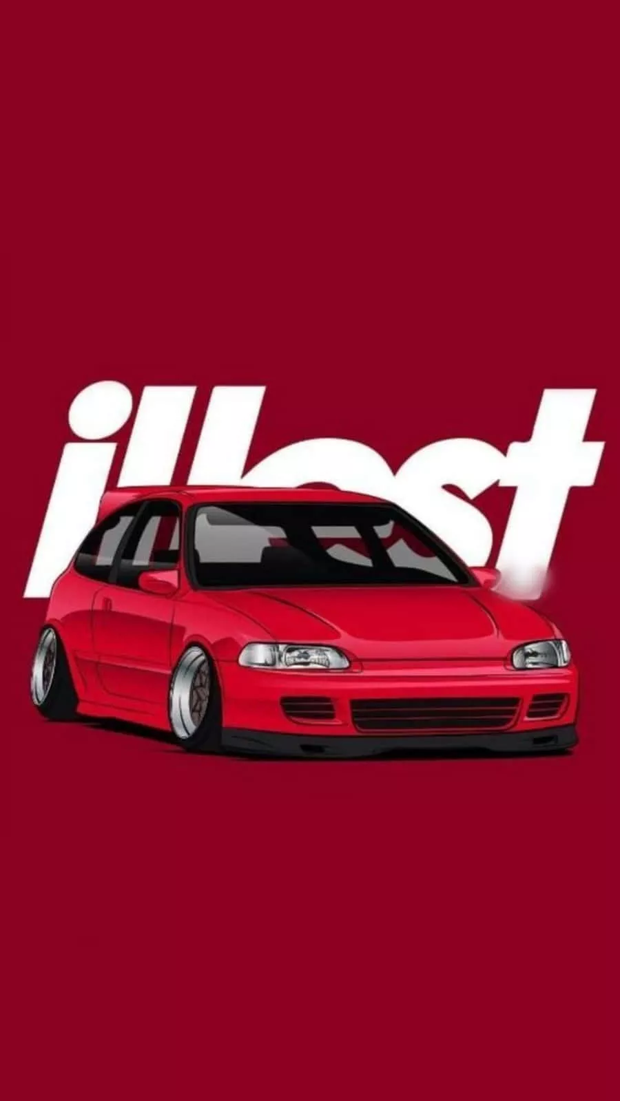 Download Jdm Art Red Honda Civic Illest