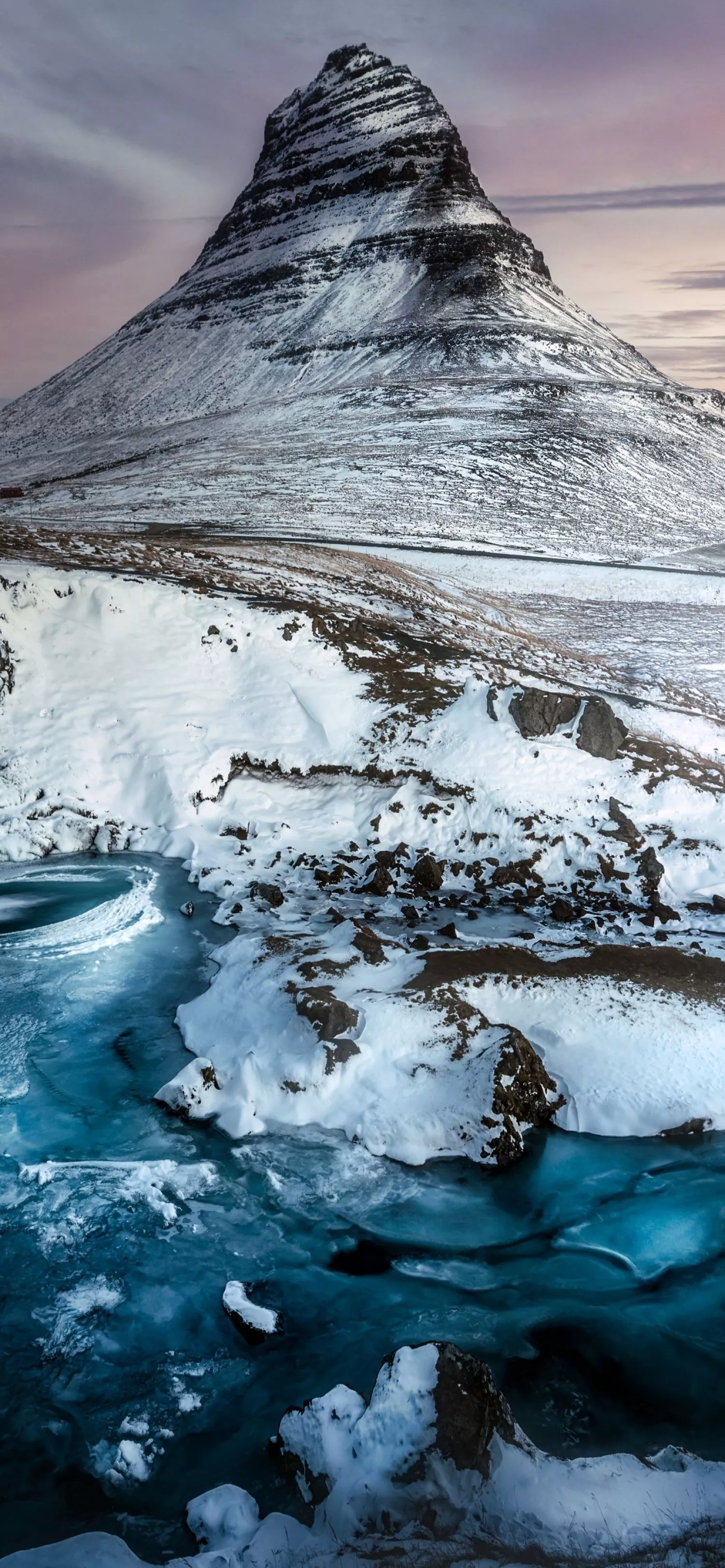 Kirkjufell Mountain Iceland Snowcapped