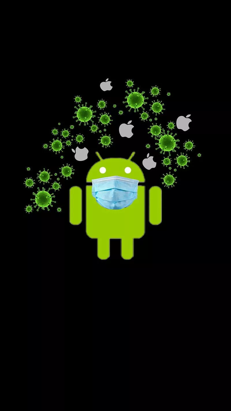 Android, android, apple, black, green