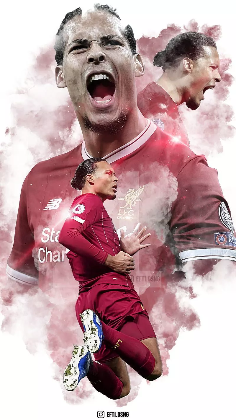 Virgil Van Dijk, liverpool, HD phone