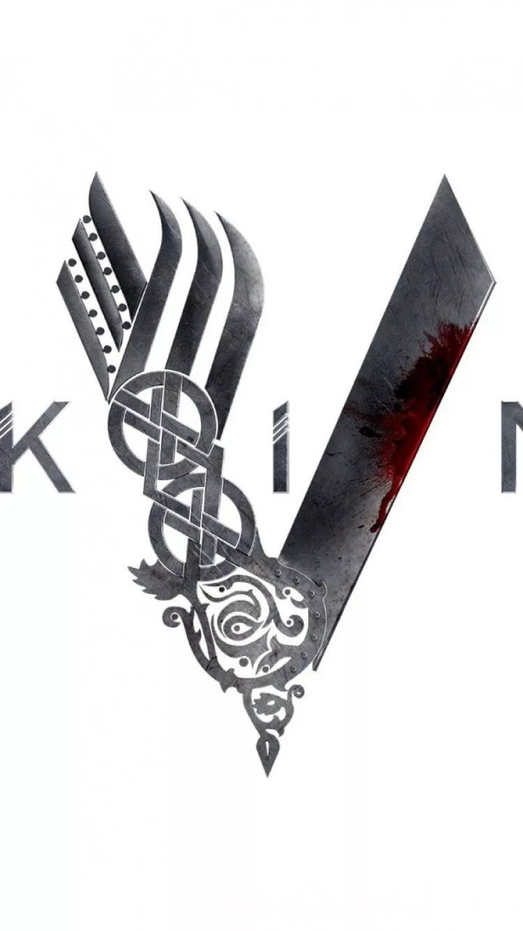 Logo TV Show Vikings Phone Wallpaper