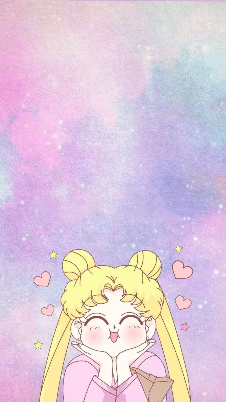 Hears Sailor Moon iPhone Wallpaper