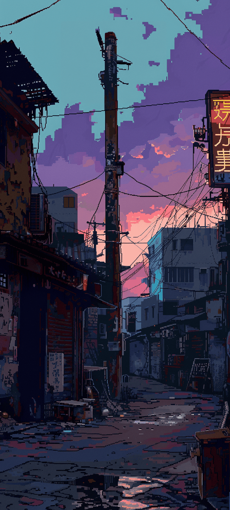 Pixel Art Phone Wallpaper