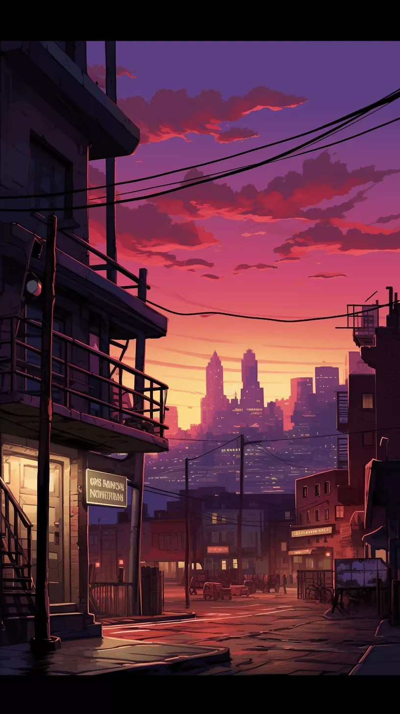 Urban Nightlife Manhwa Wallpaper Anime