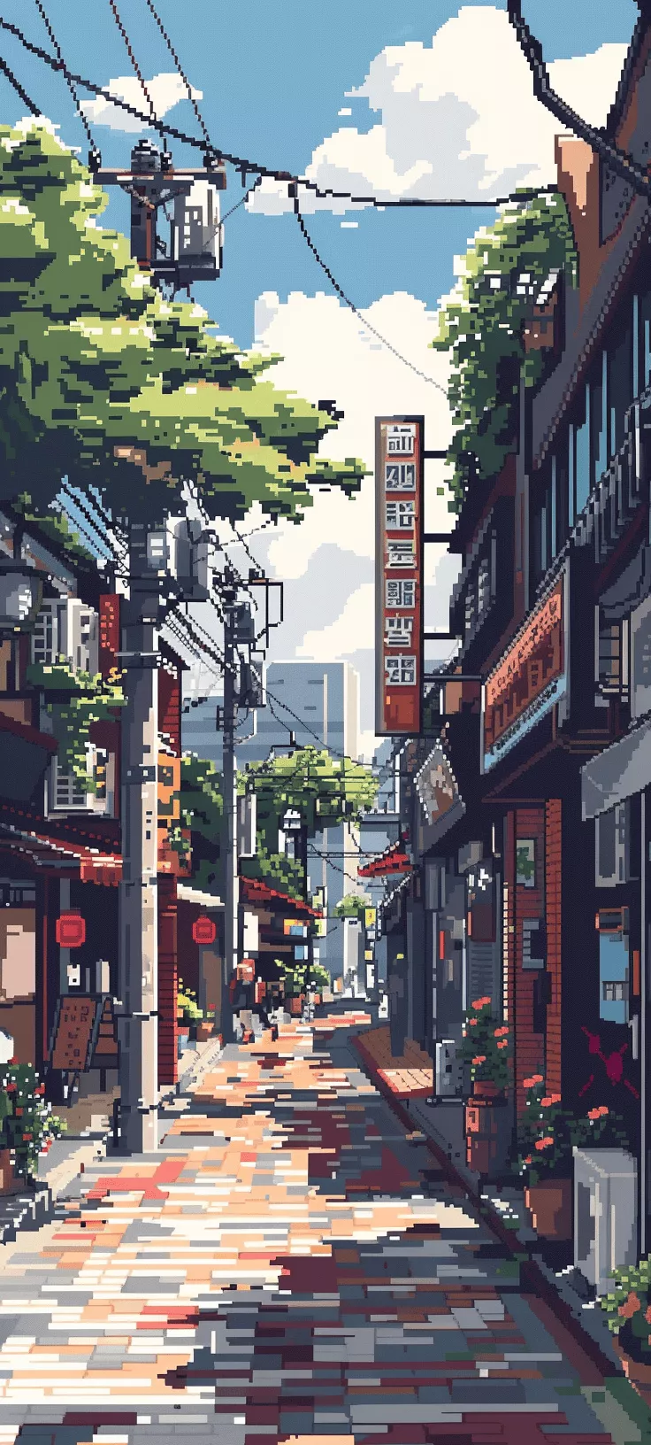 Pixel Art Phone Wallpaper