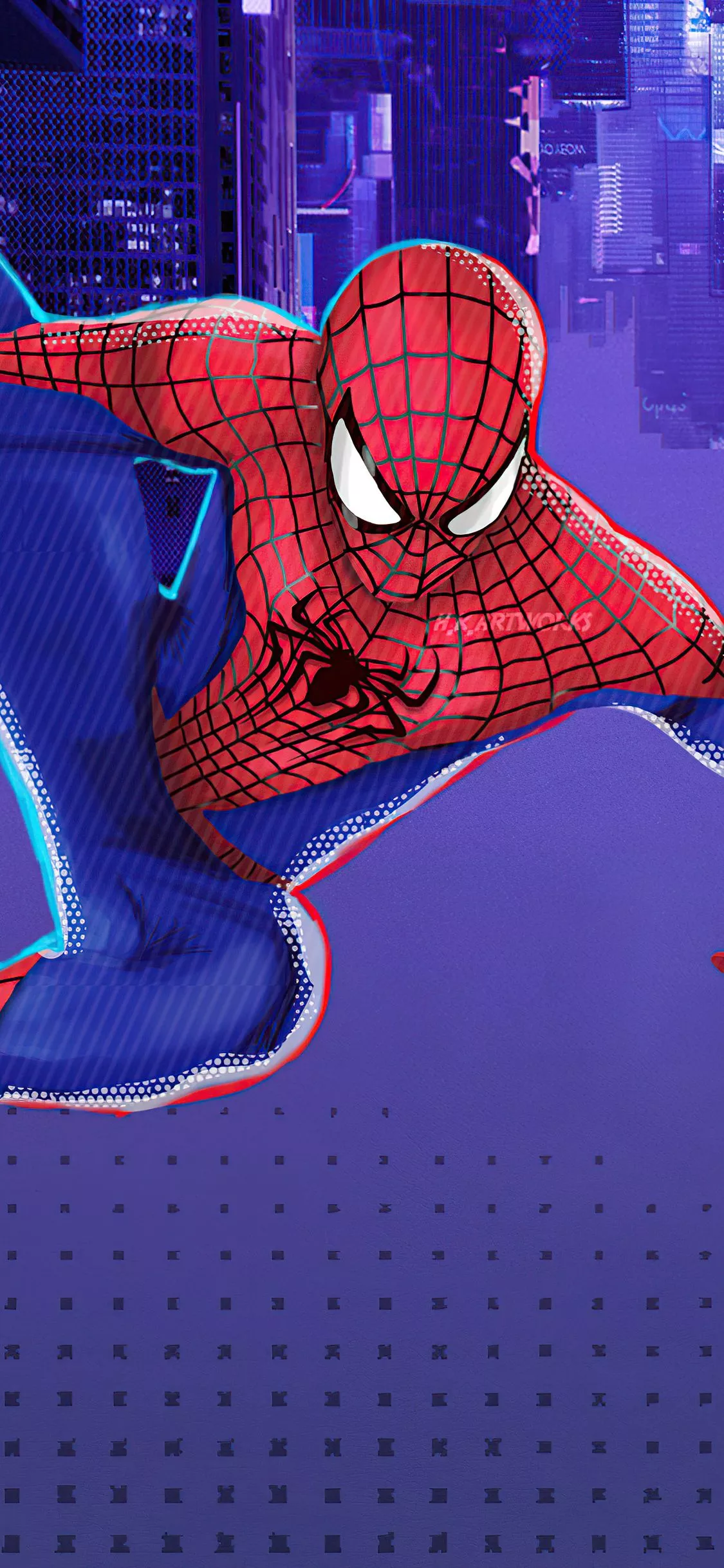 Spider Verse Style 4k iPhone XS, iPhone