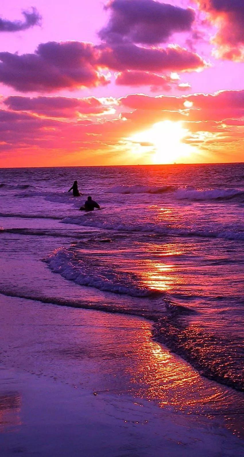 Purple Beach Sunset iPhone, amazing