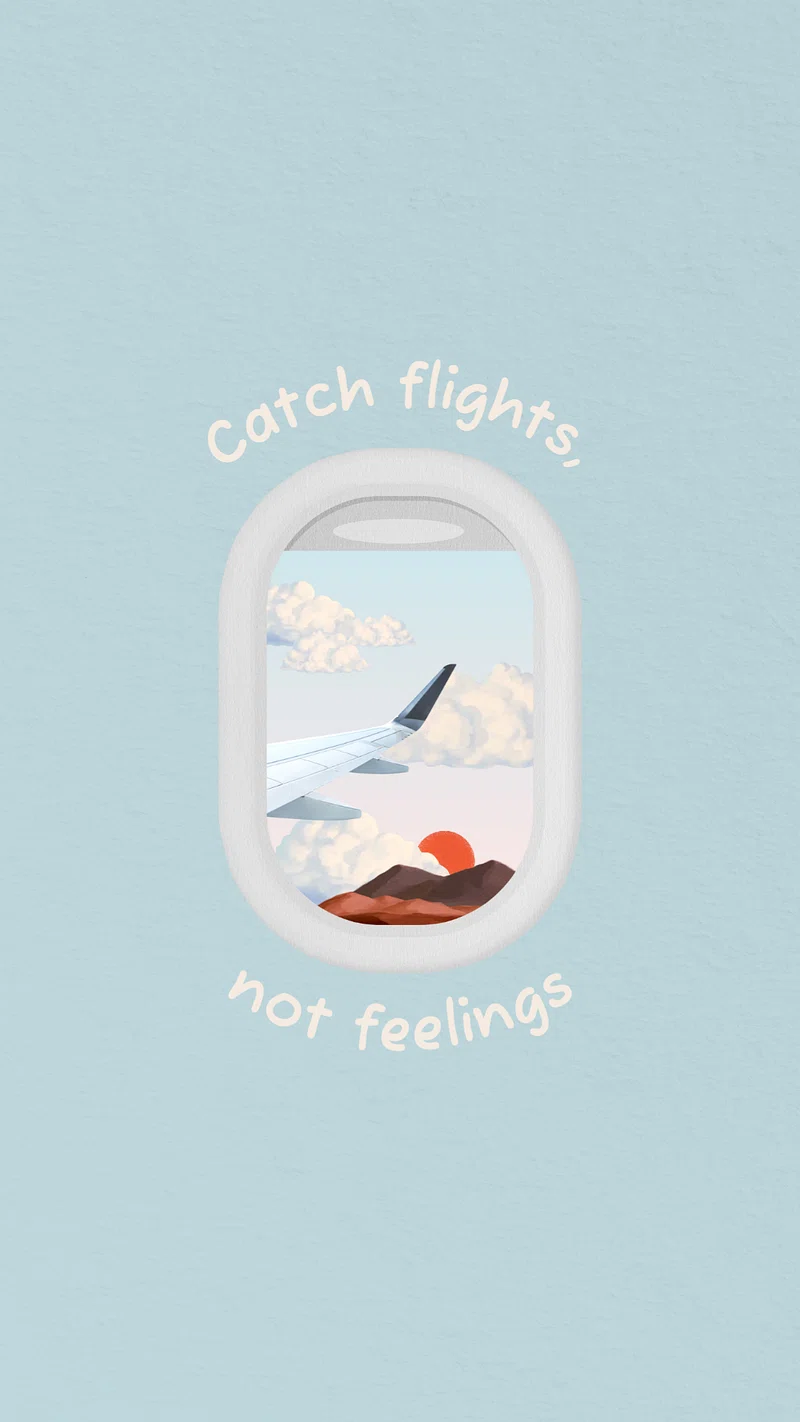 Plane tickets aesthetic phone wallpaper