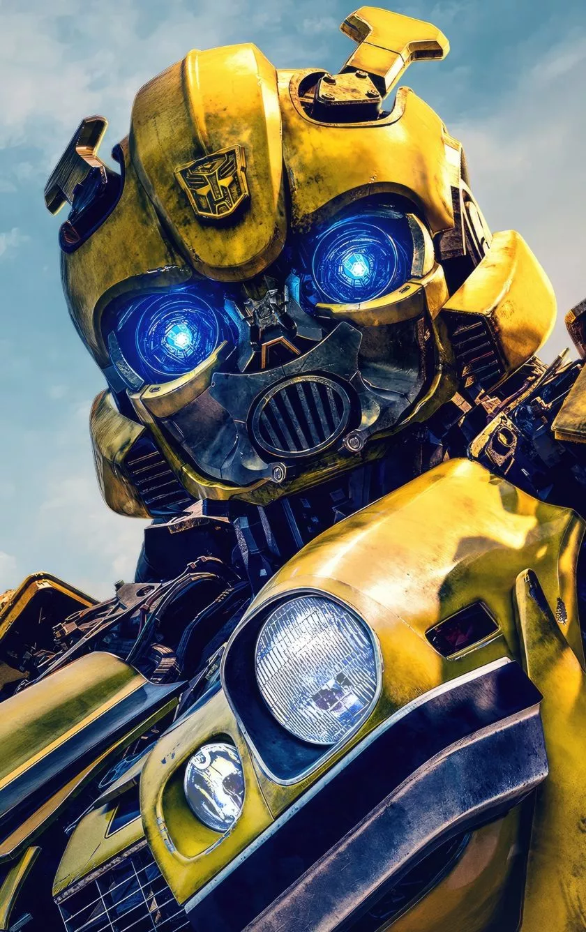 Download wallpaper 840x1336 bumblebee
