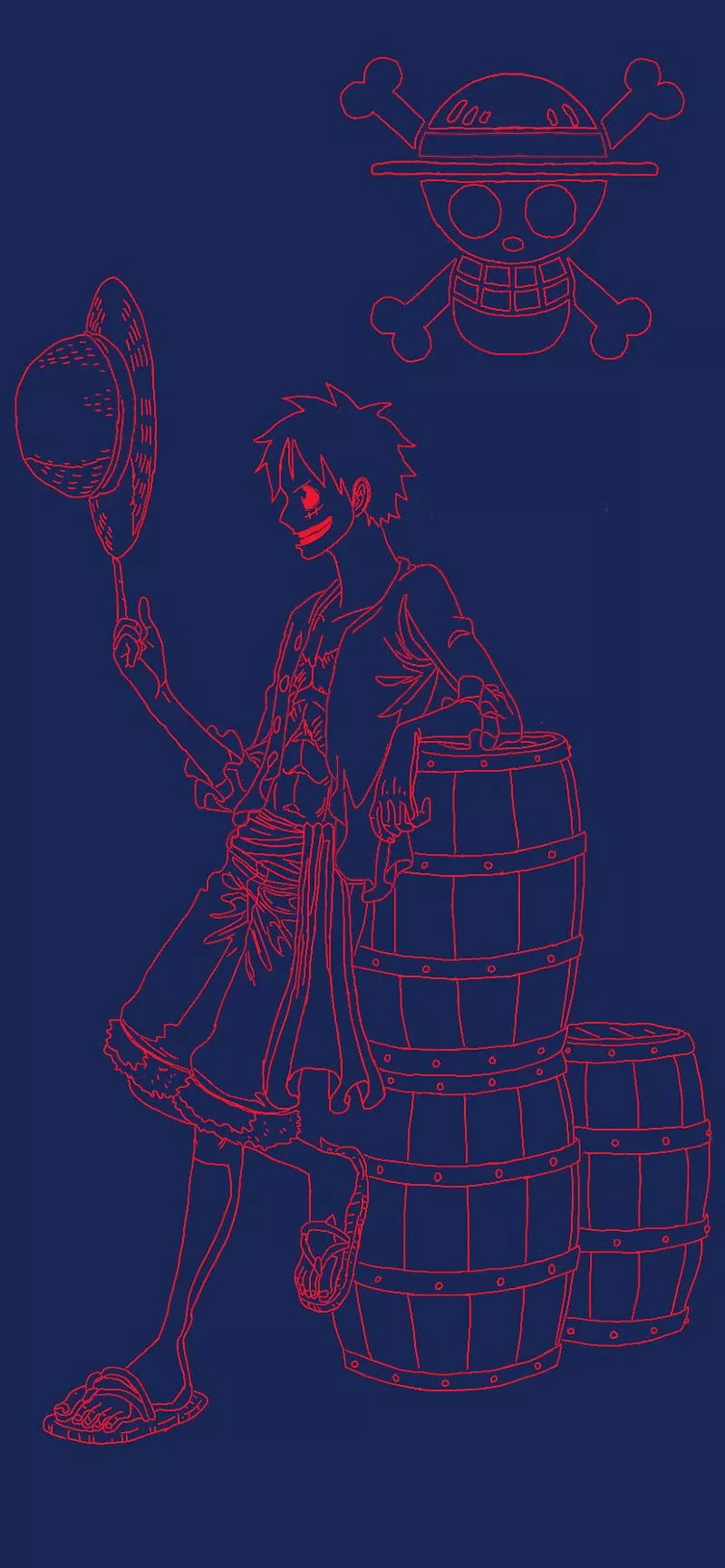 Monkey D Luffy Blue, anime, one piece