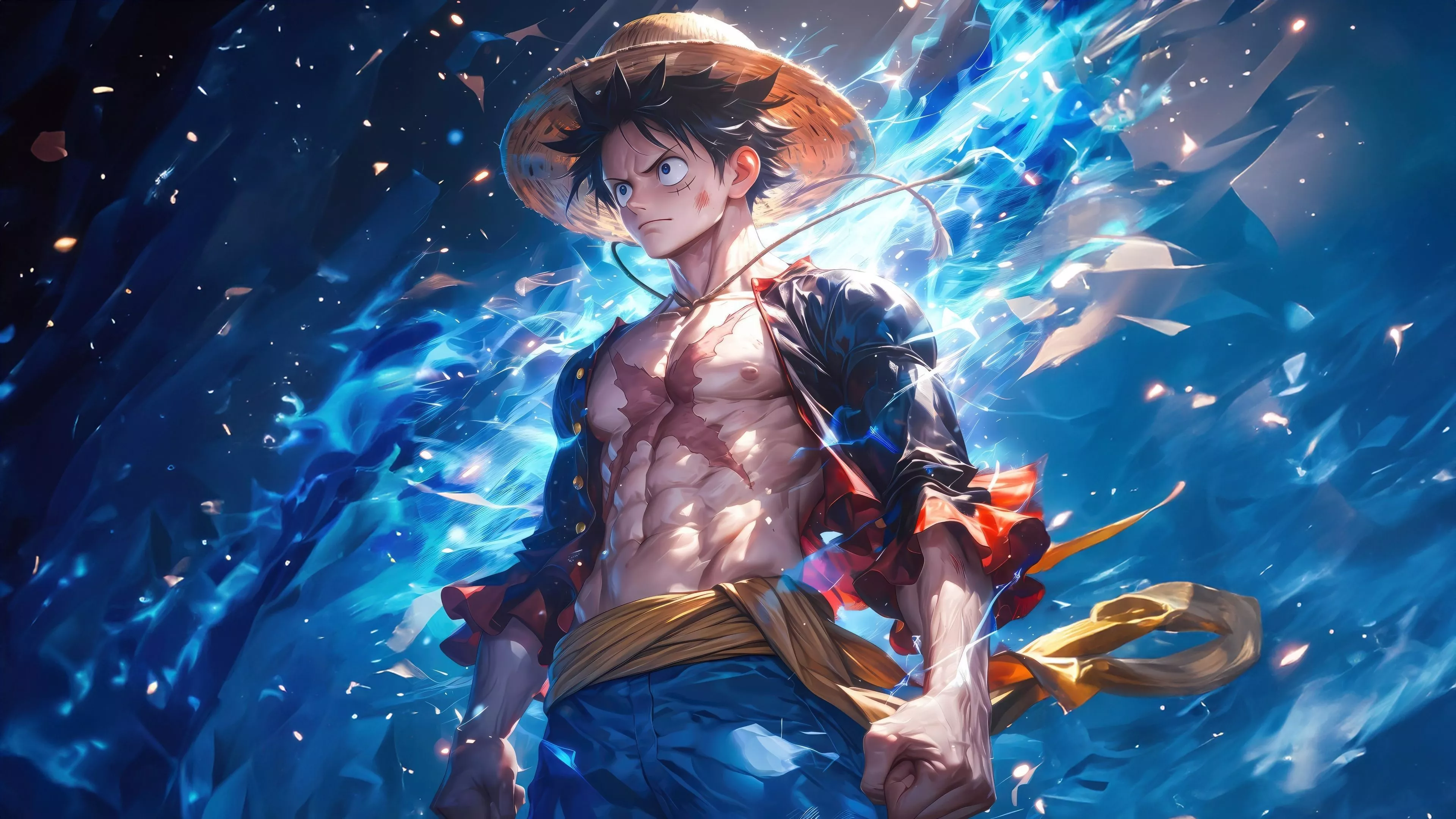 Luffy 4K AI Art One Piece Wallpaper, HD