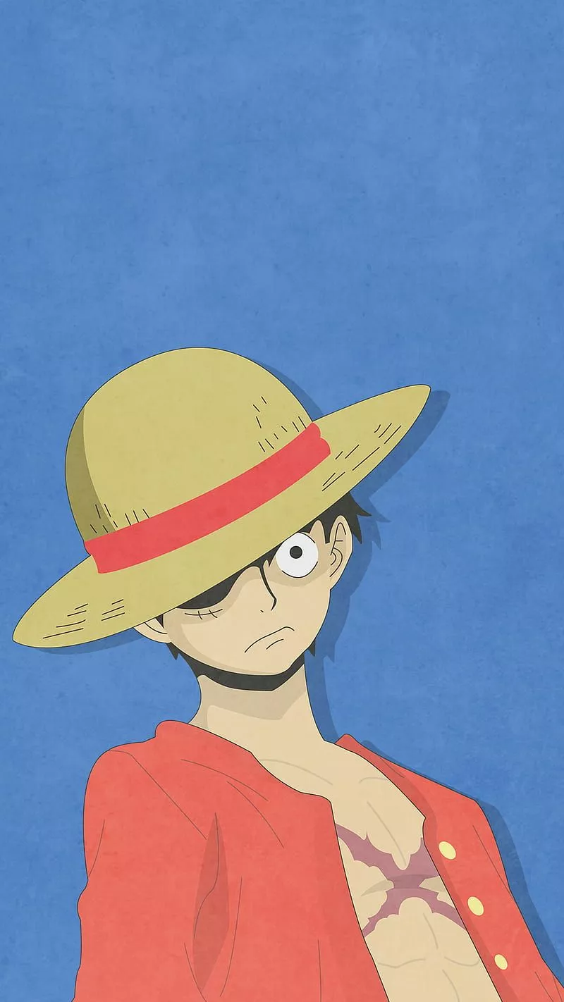 one piece, red, HD phone wallpaper