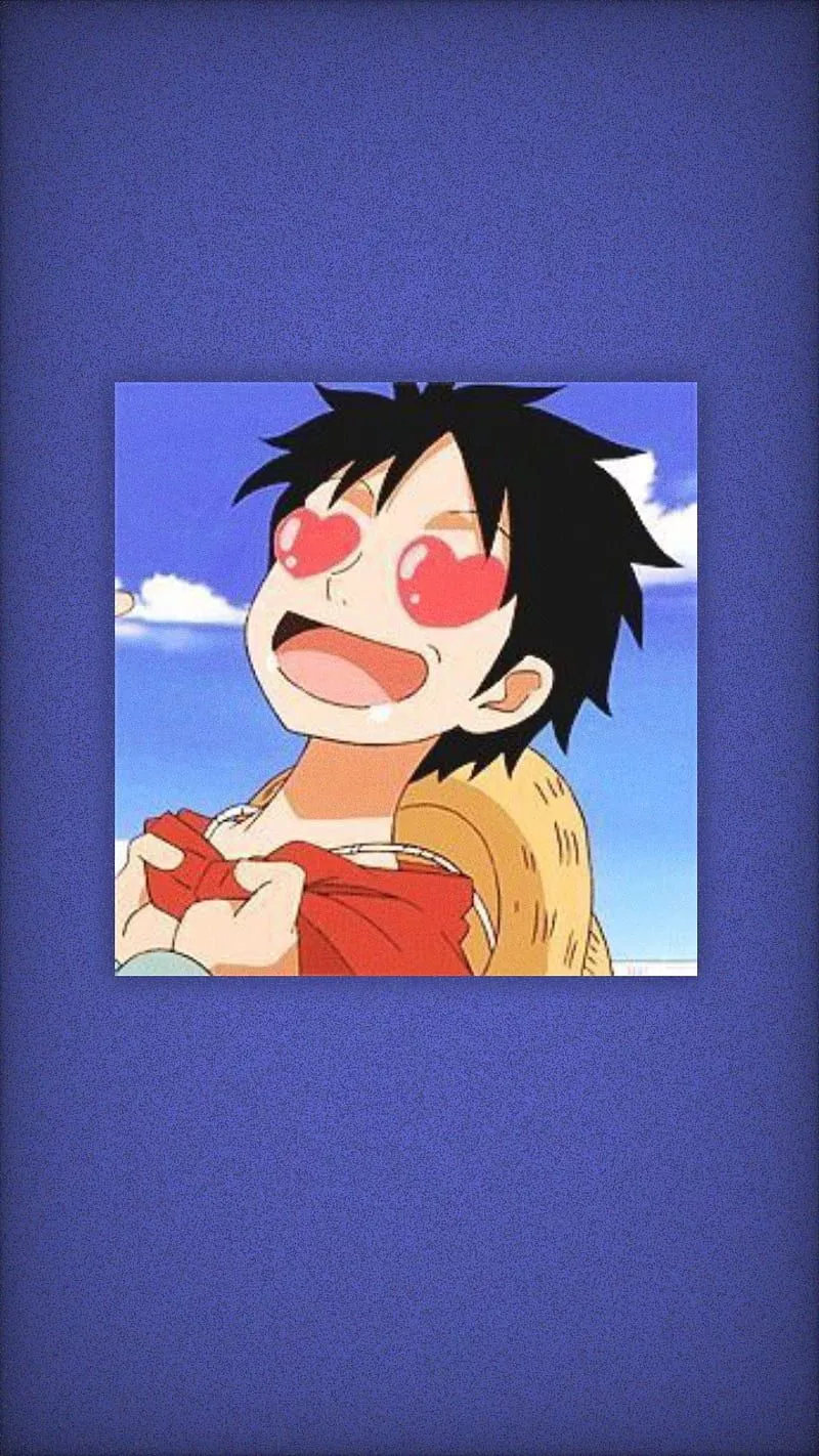 Luffy, aesthetic, anime, blue, blue