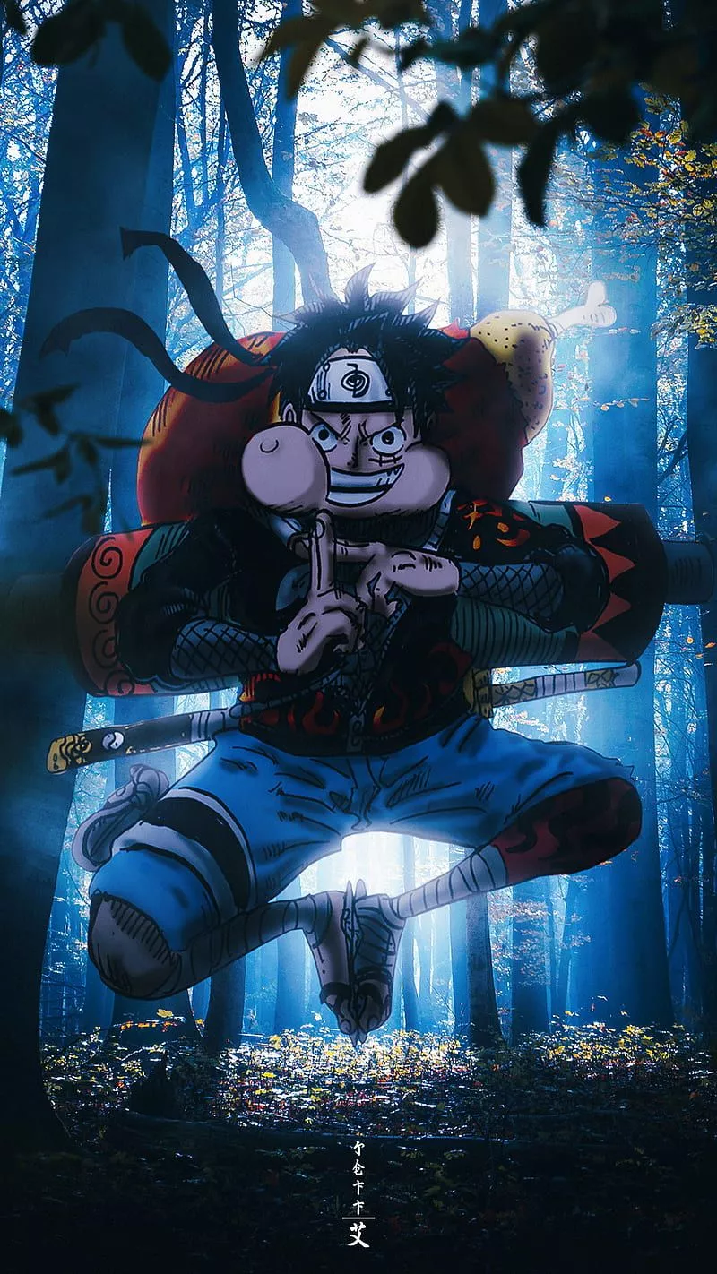HD monkey d luffy blue wallpaper