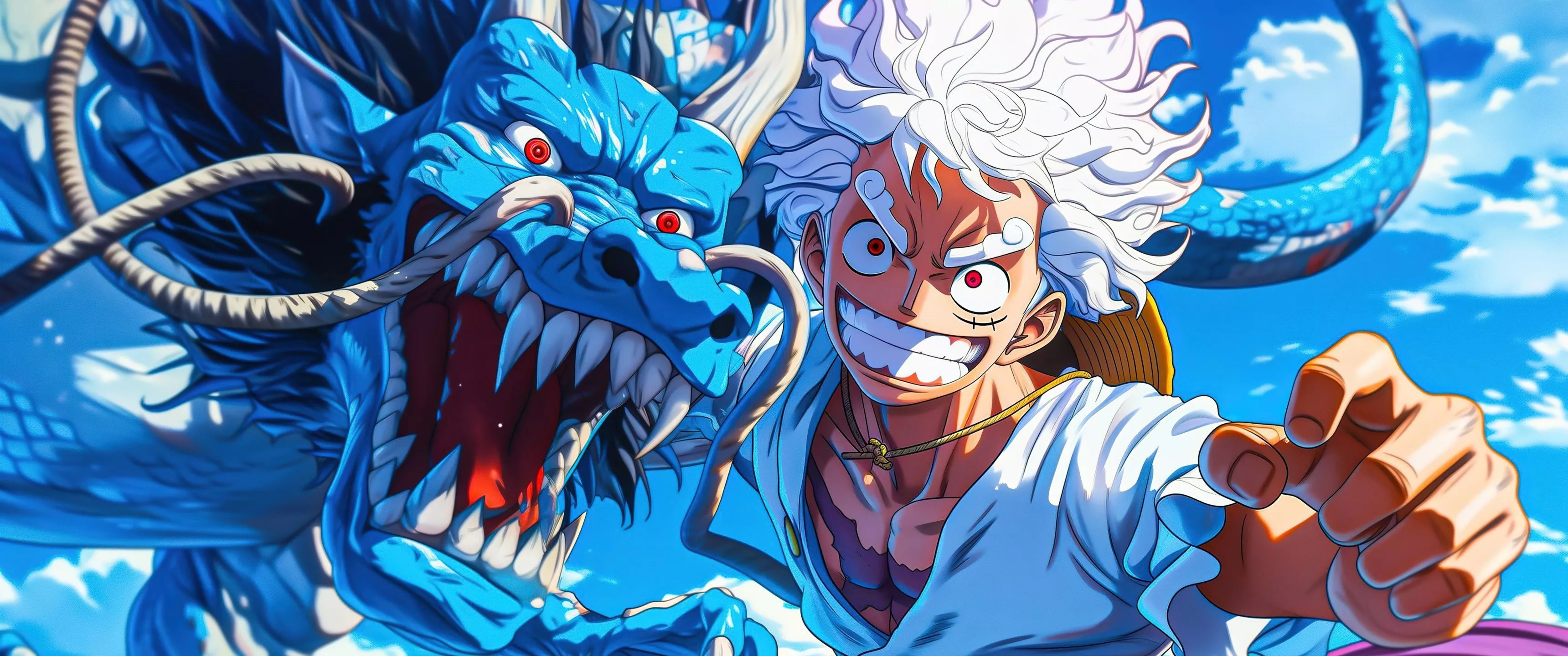 Luffy vs Kaido Wallpaper 4K, One Piece