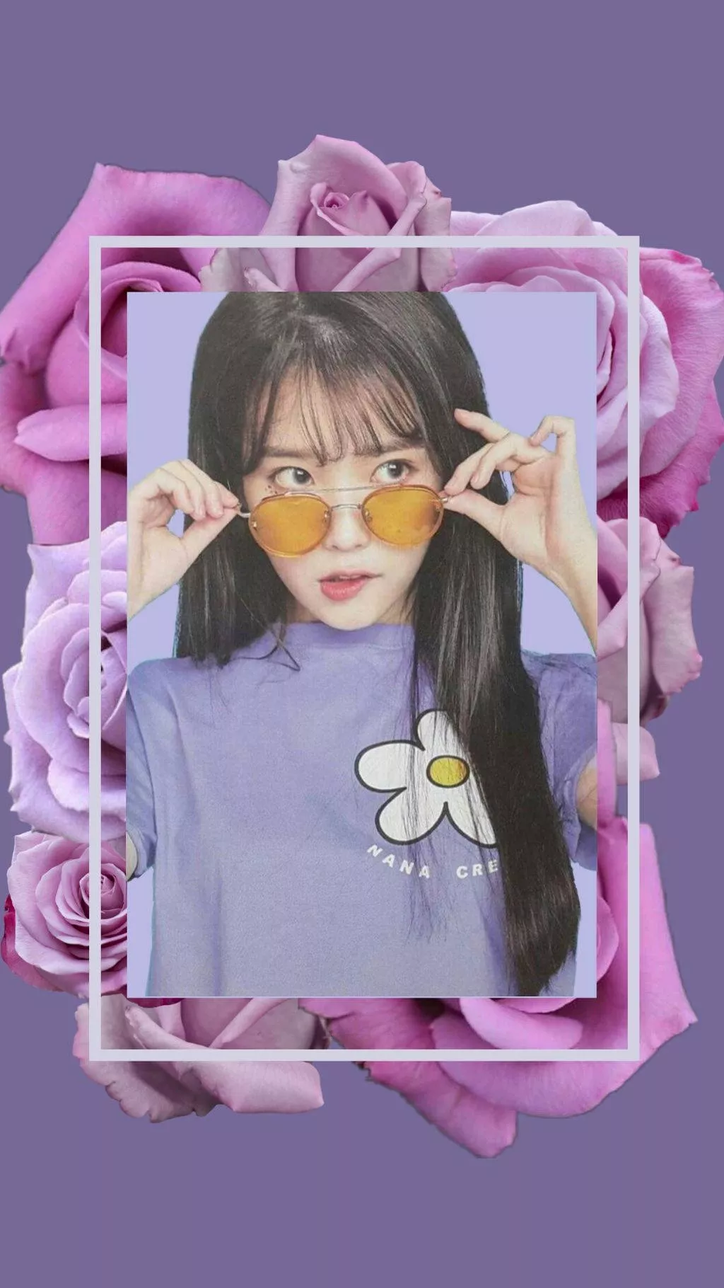 Download IU Aesthetic Purple Wallpaper
