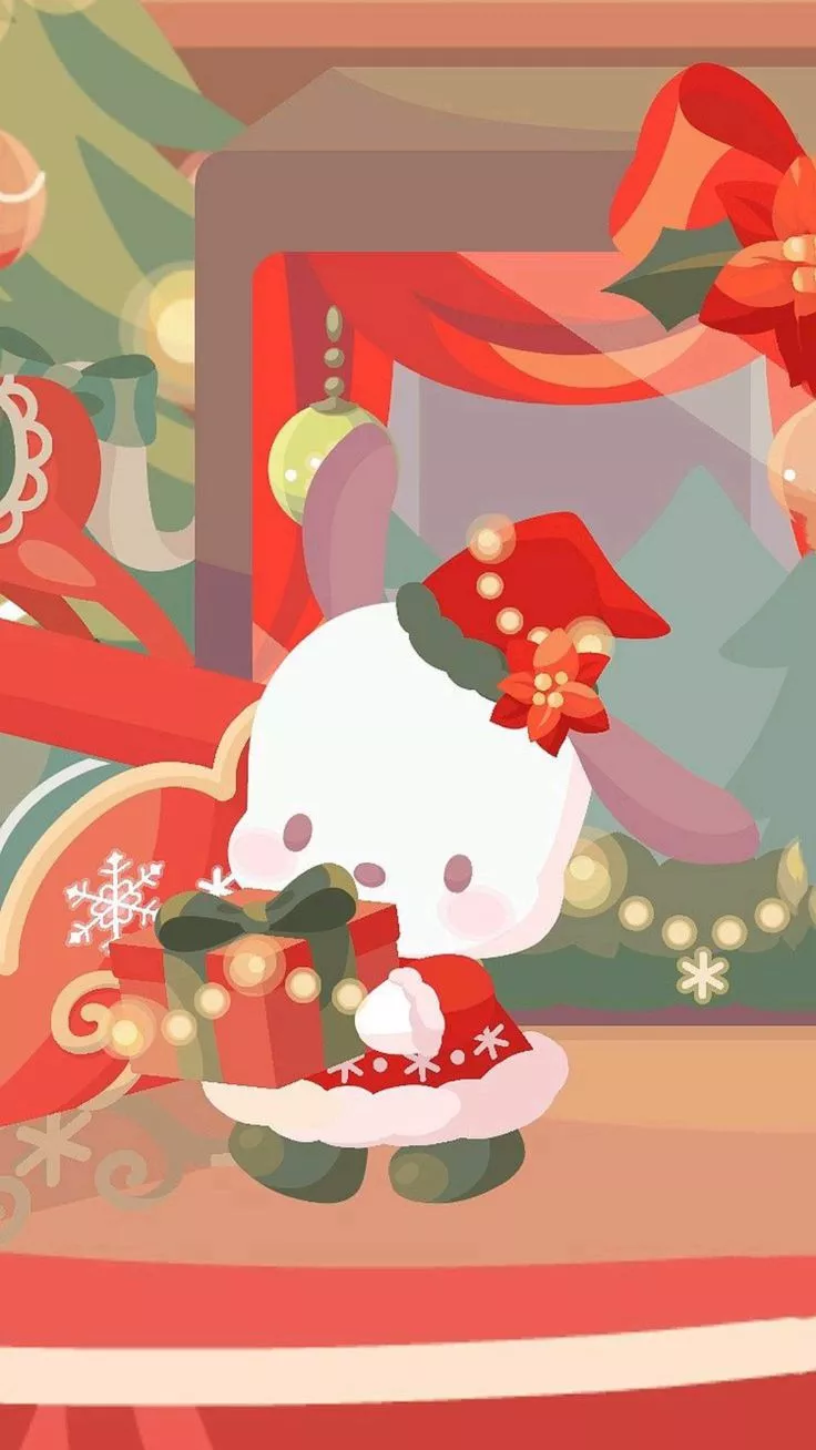 Pochacco Christmas wallpaper