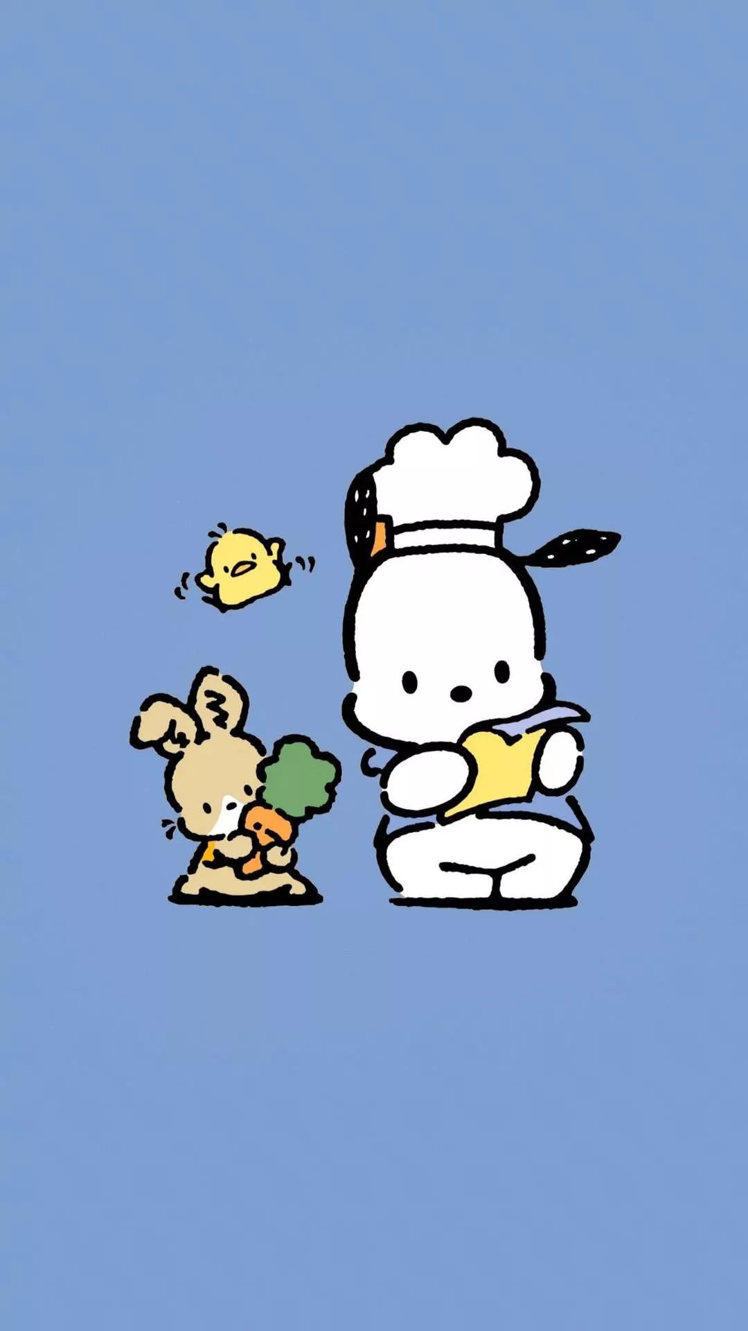 Download Pochacco Wearing Chef Hat Wallpaper