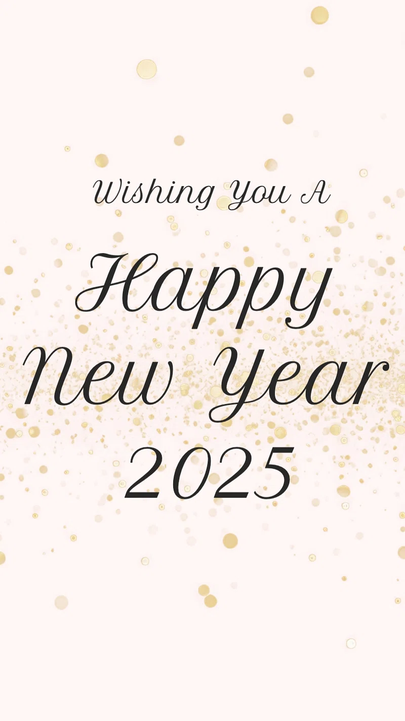 2025 gold happy new year. Free Photo