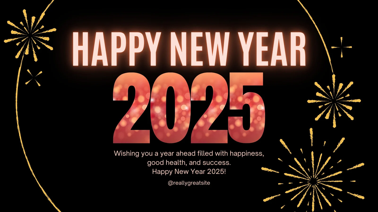 customizable New Year video
