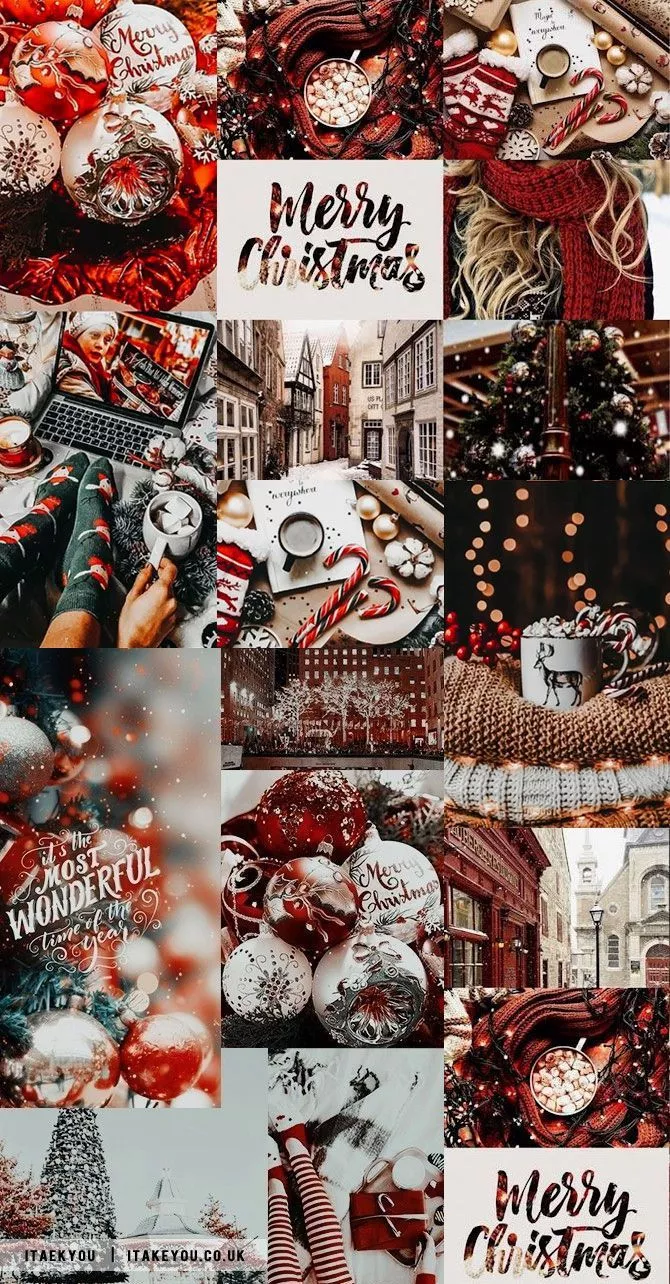 Christmas Collage Wallpaper Ideas