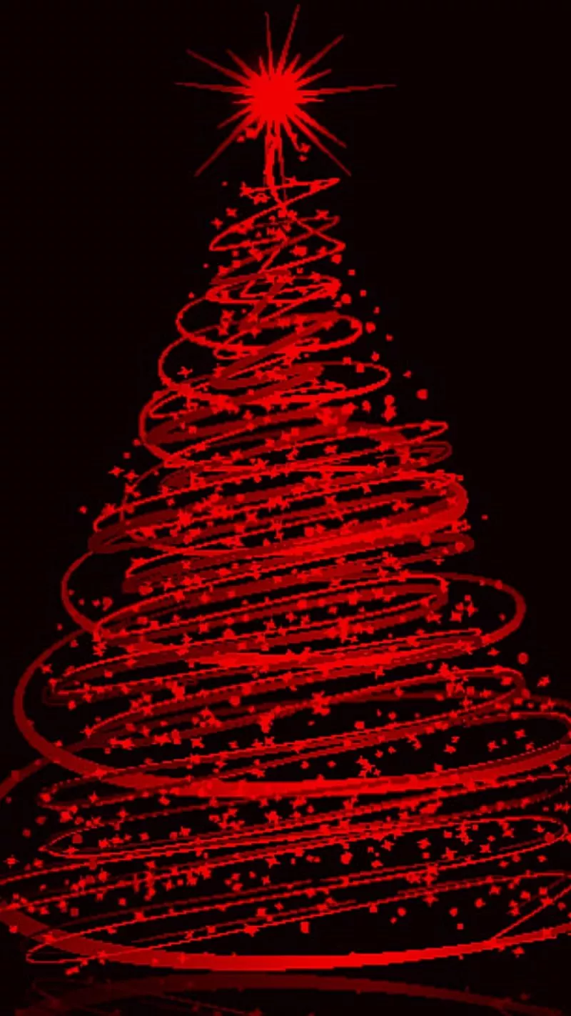 black, christmas tree, holiday