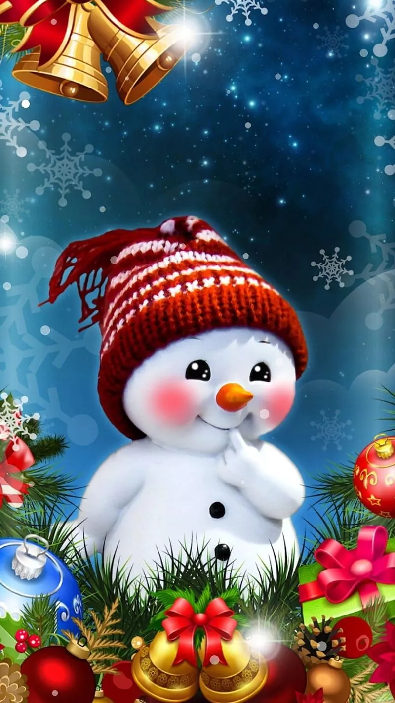 HD blue holiday christmas wallpaper