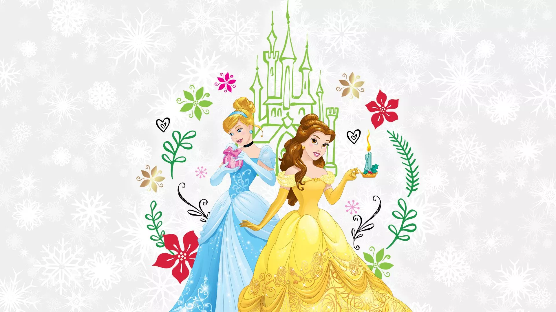 Disney Princess Christmas Wallpaper