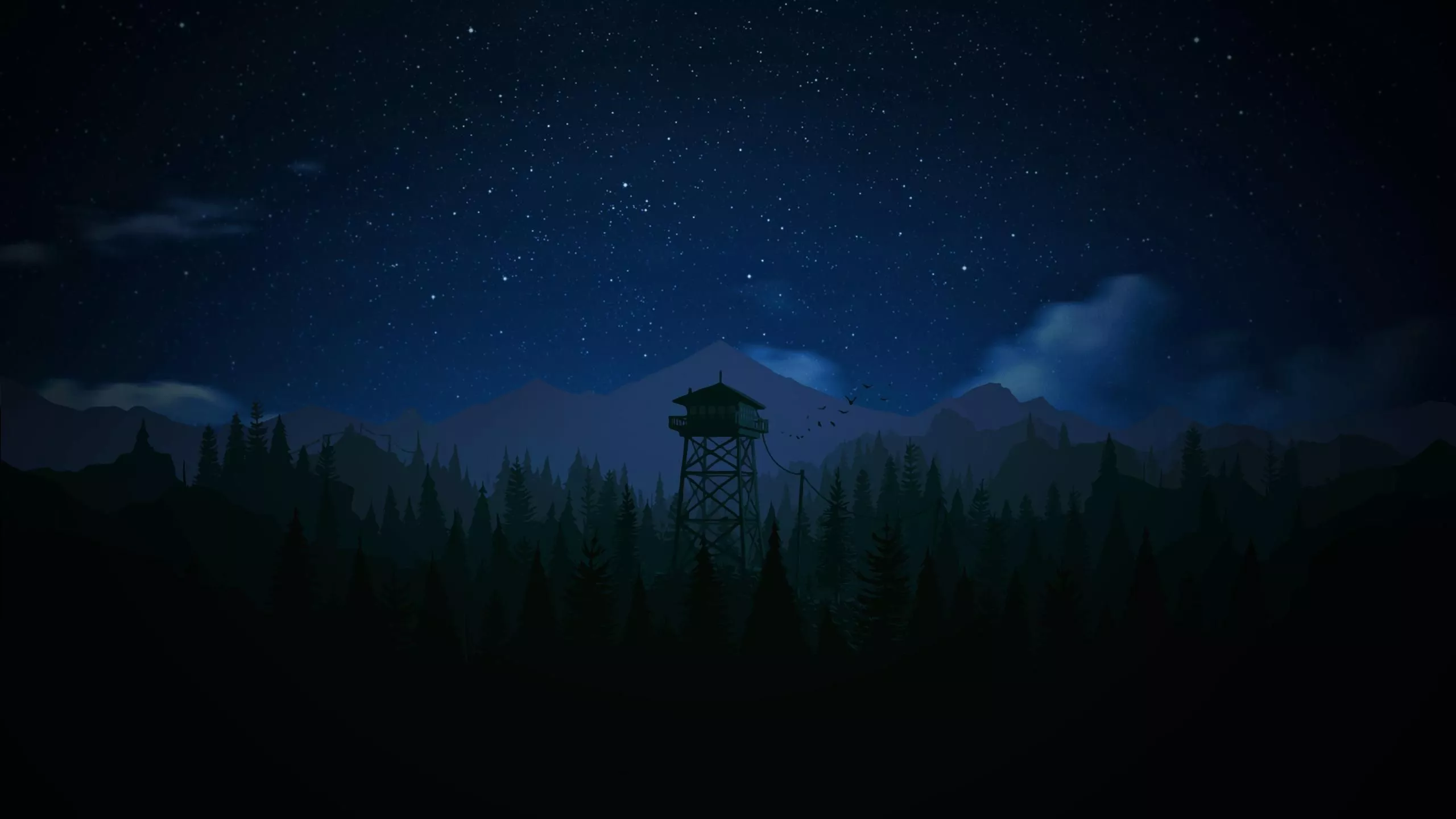 Firewatch 4K Night Wallpaper