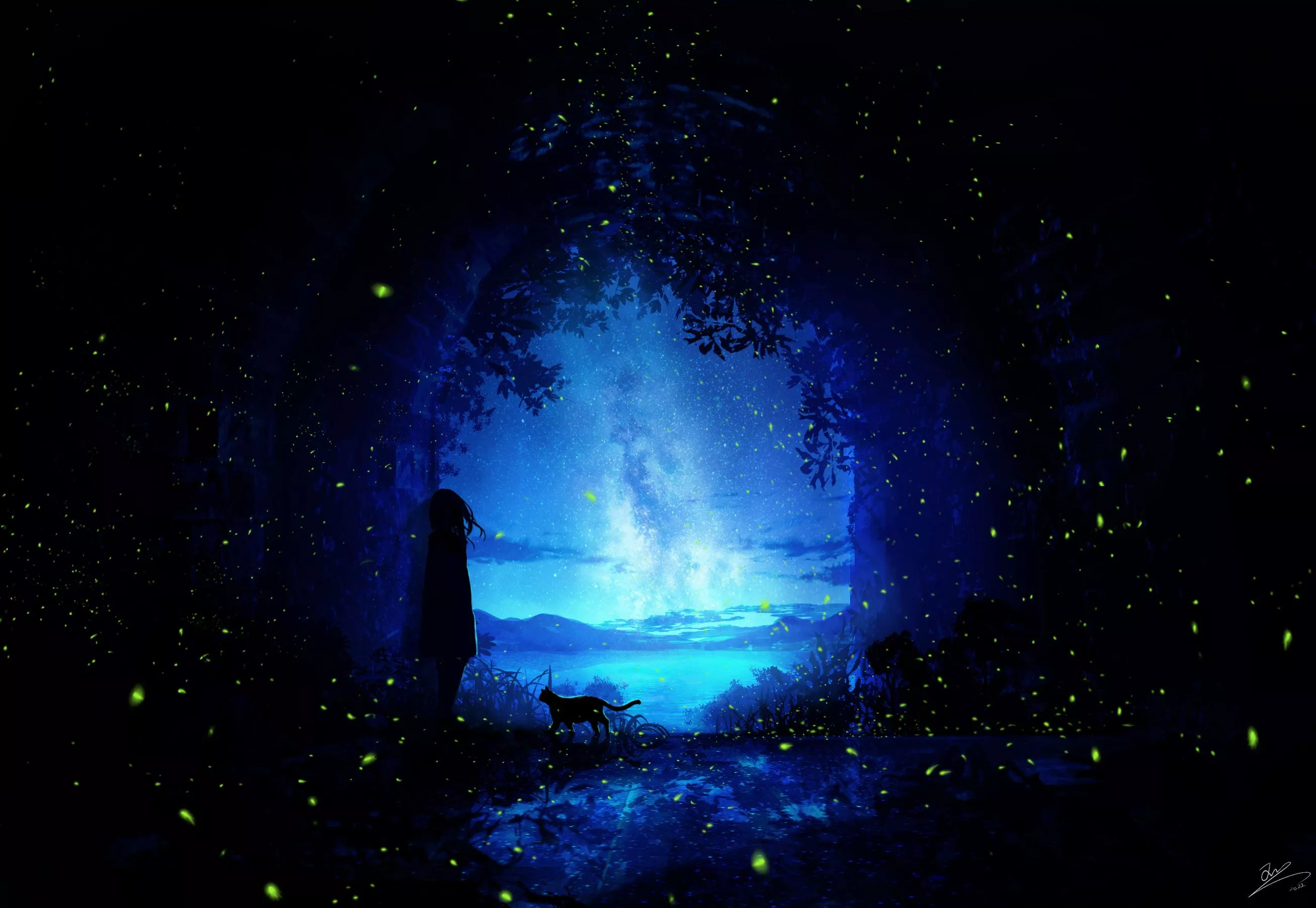 Aesthetic HD Night Cool Art Wallpaper