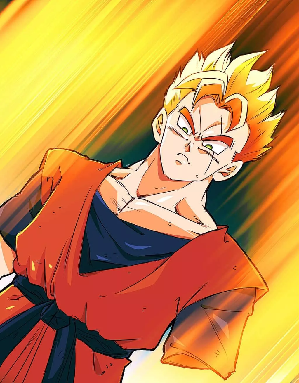 Download Future Gohan Determined Warrior Wallpaper