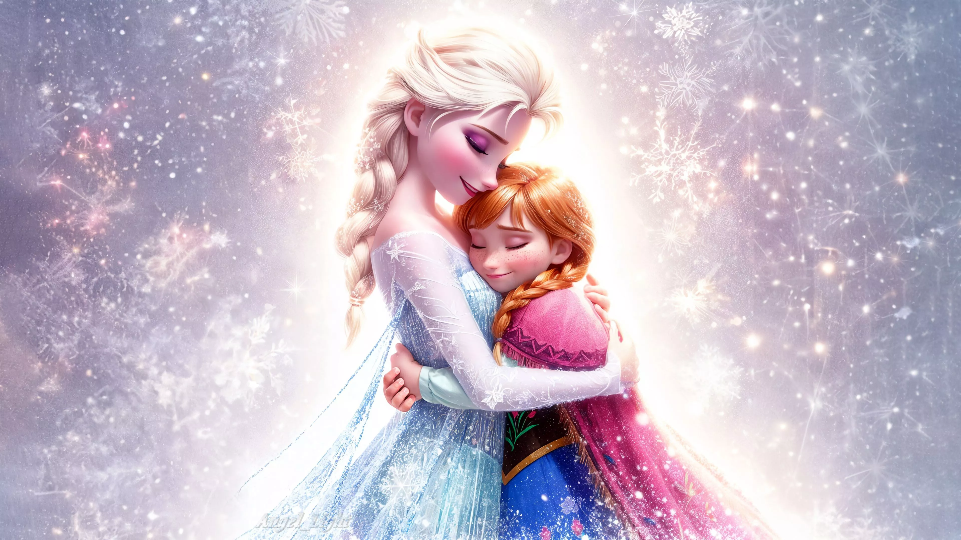 Elsa Wallpaper 4K, Anna, Frozen