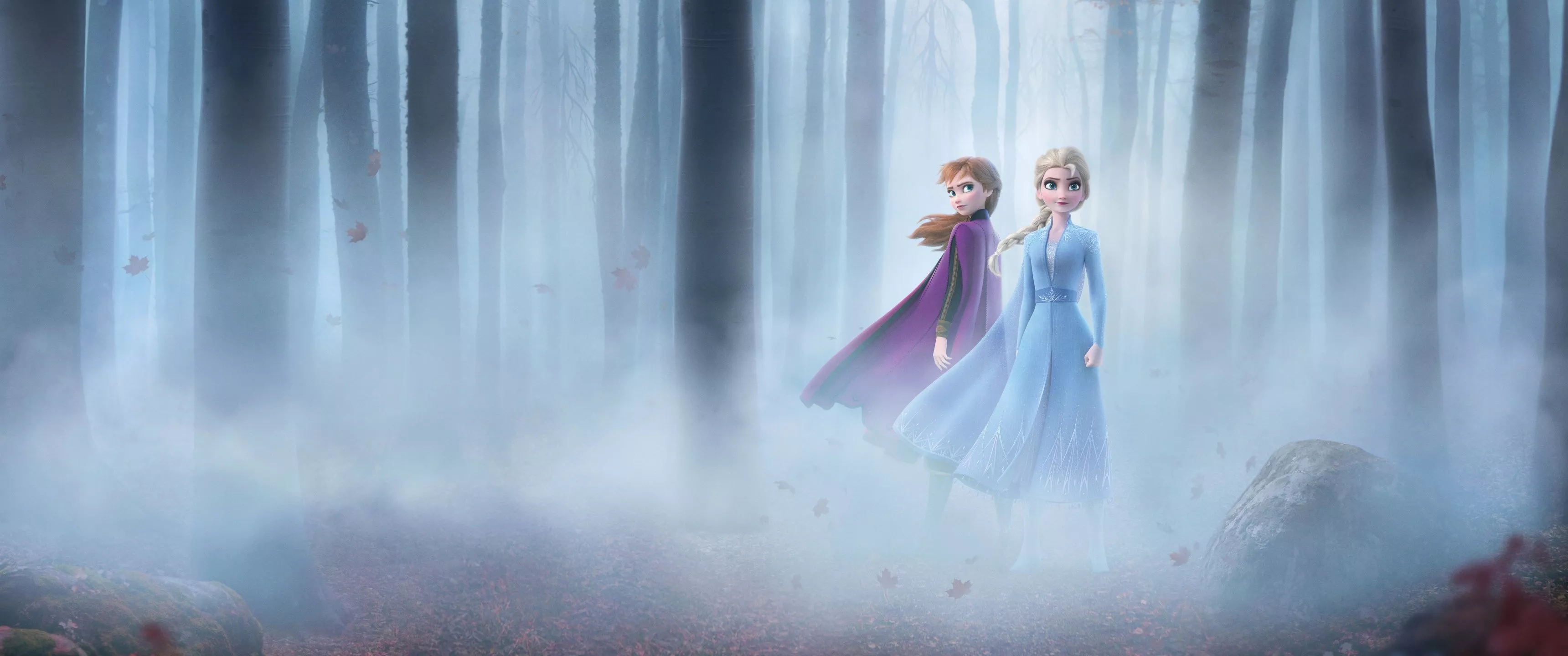 Frozen 2 Wallpaper 4K, Anna, Elsa