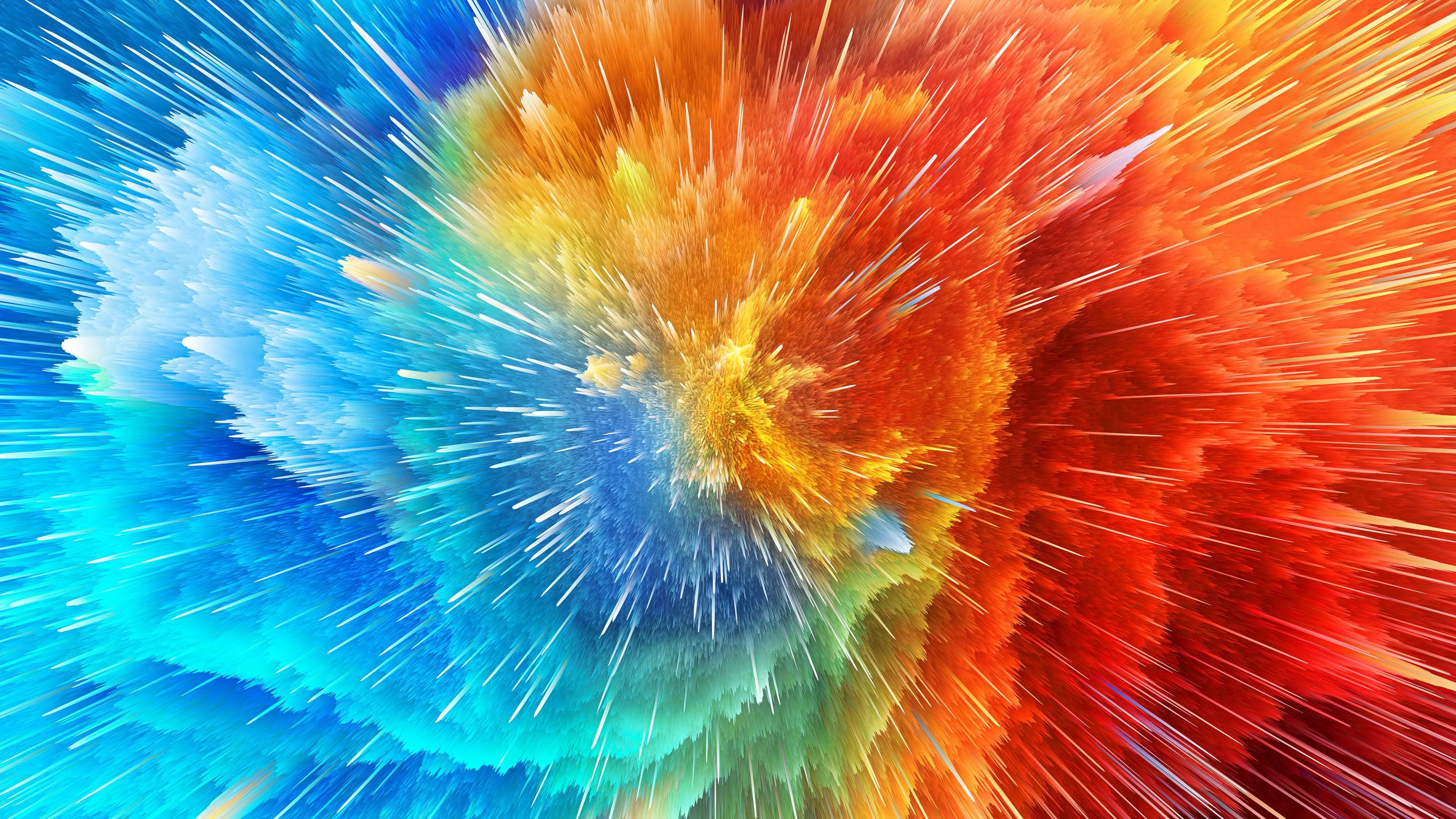 Colorful background Wallpaper 4K, Color explosion, Color splash